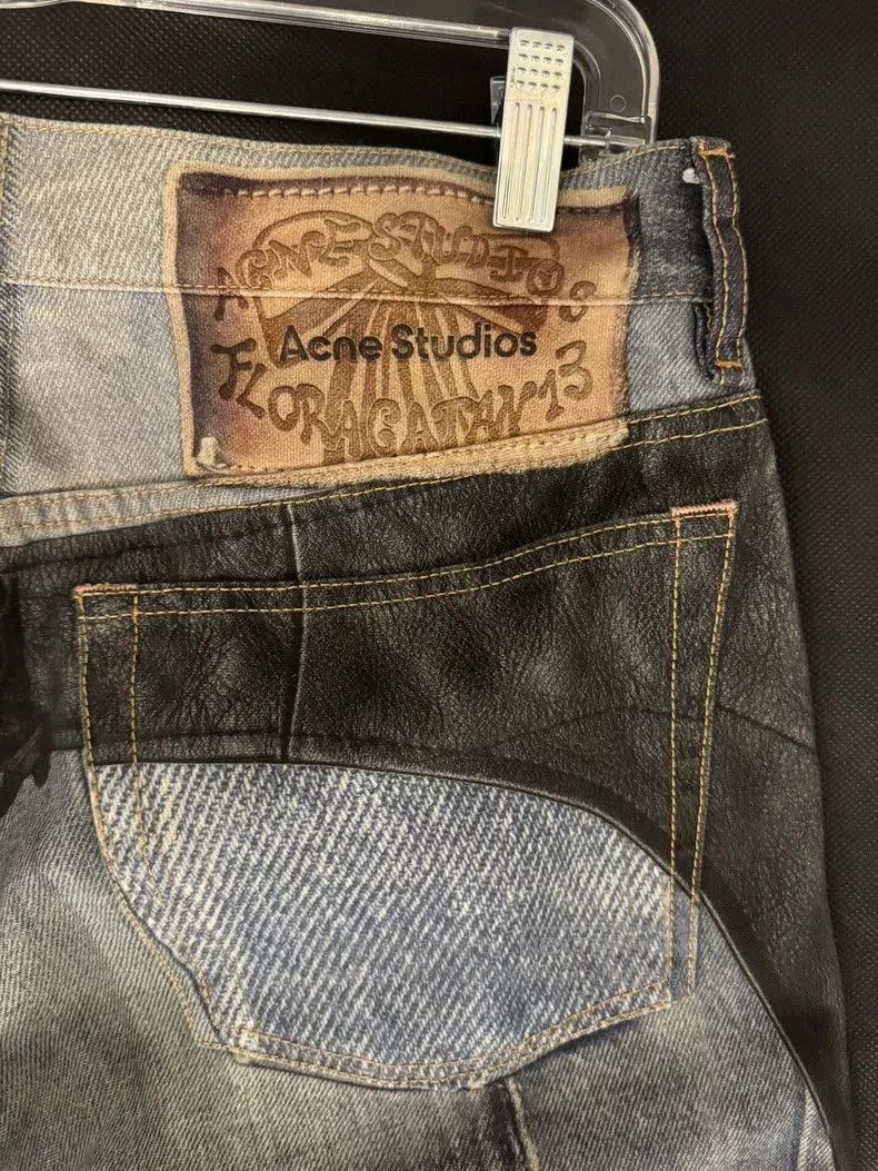 Acne Studios Acne Studios 3D Printed Denim Pants. Size US 34 / EU 50 - 4 Thumbnail