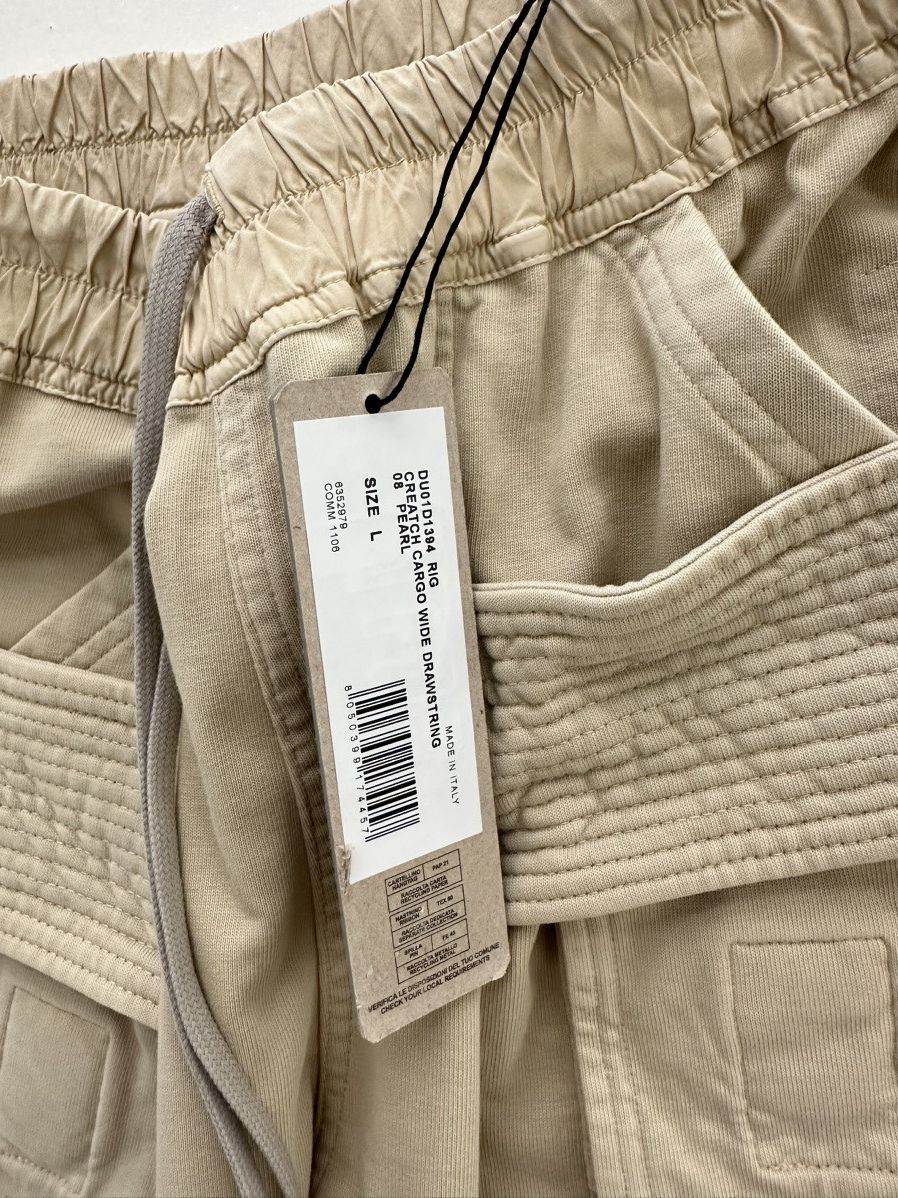 Rick Owens Drkshdw Cargo drawstring wide pants Size US 34 / EU 50 - 5 Thumbnail