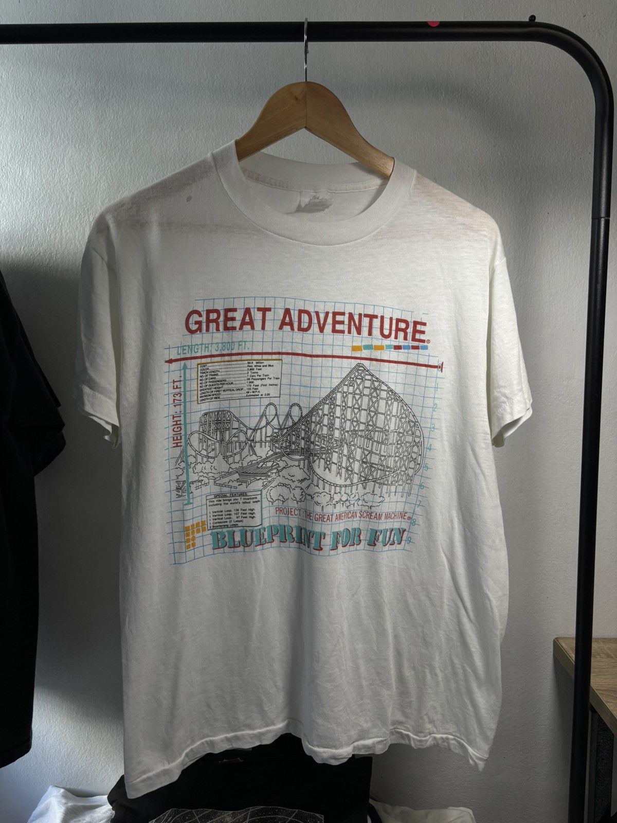 Vintage Vintage Great Adventure T-shirt Size US M / EU 48-50 / 2 - 4 Thumbnail