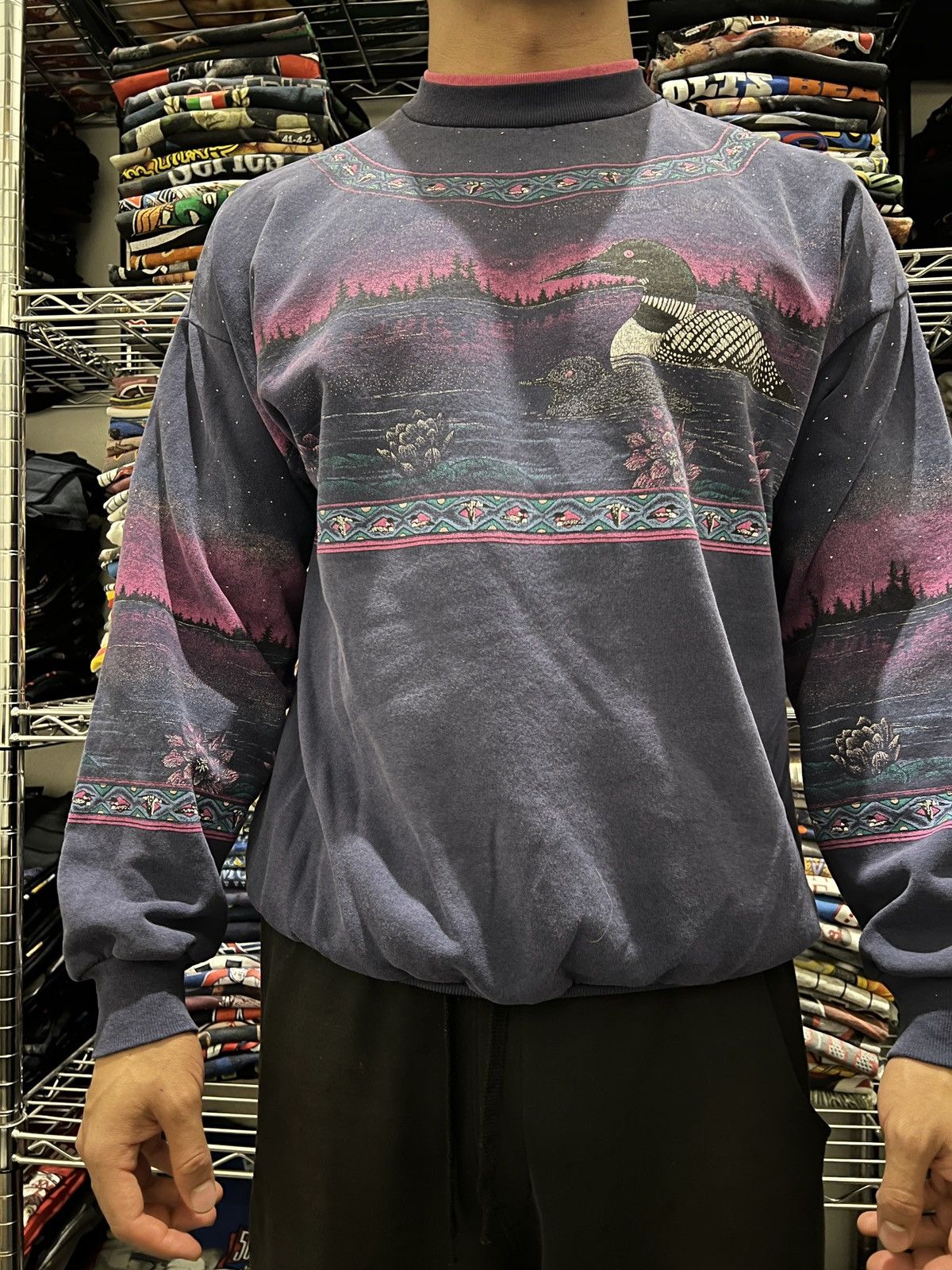 Habitat 90s Artisans Duck Nature Crewneck Art Thompson Size US XL / EU 56 / 4 - 3 Thumbnail