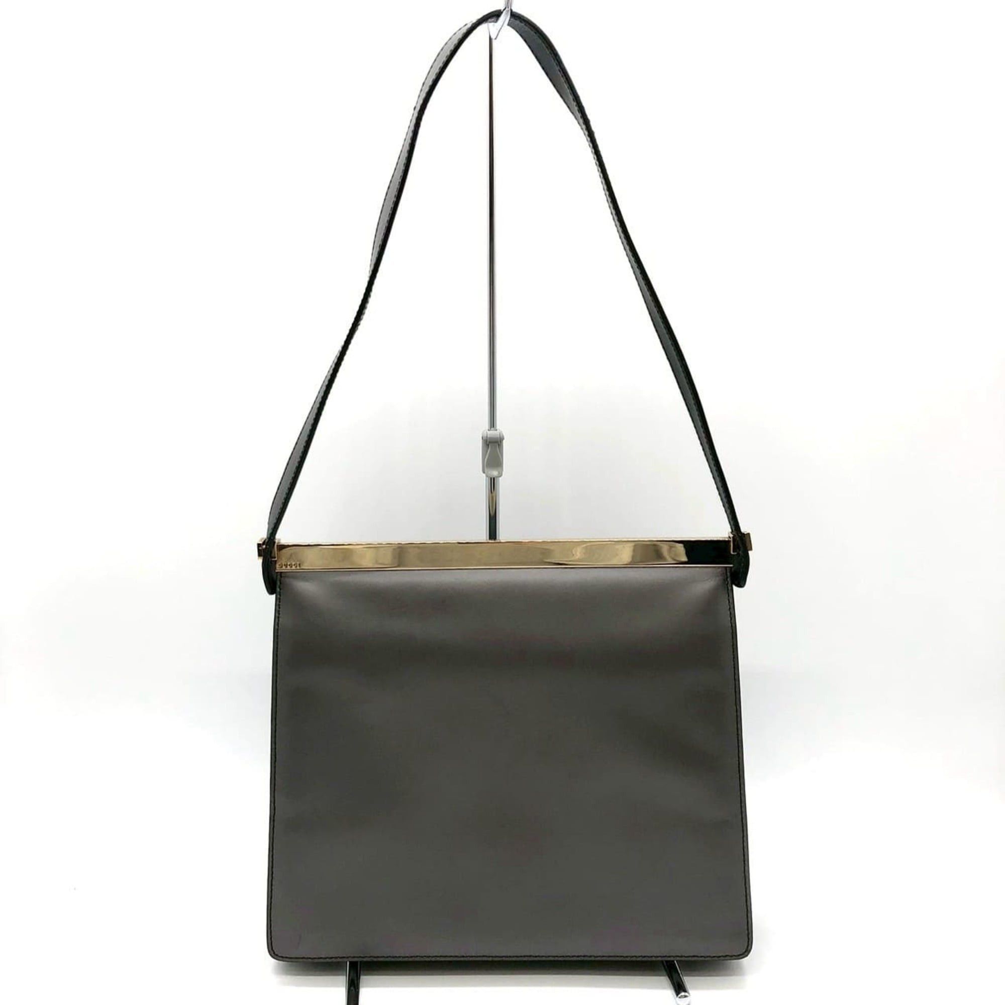 Gucci GUCCI 001 2058 Shoulder Bag, Leather, Gray, Women's Size ONE SIZE - 1 Thumbnail