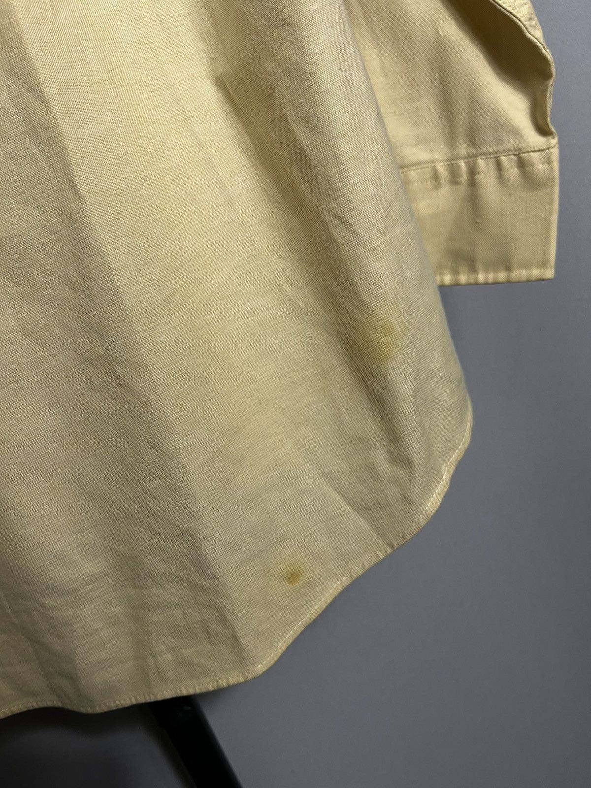 Yves Saint Laurent YSL Yves Saint Laurent 80s yellow shirt button down mens Size US XL / EU 56 / 4 - 7 Thumbnail