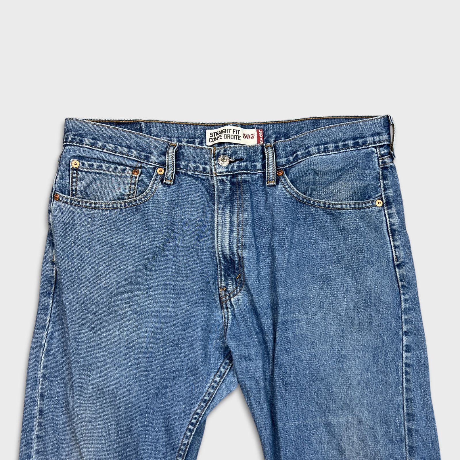 Levi's × Vintage Levi's 505 Jeans 36x30 Regular Straight Fit Classic Denim Size US 36 / EU 52 - 2 Thumbnail