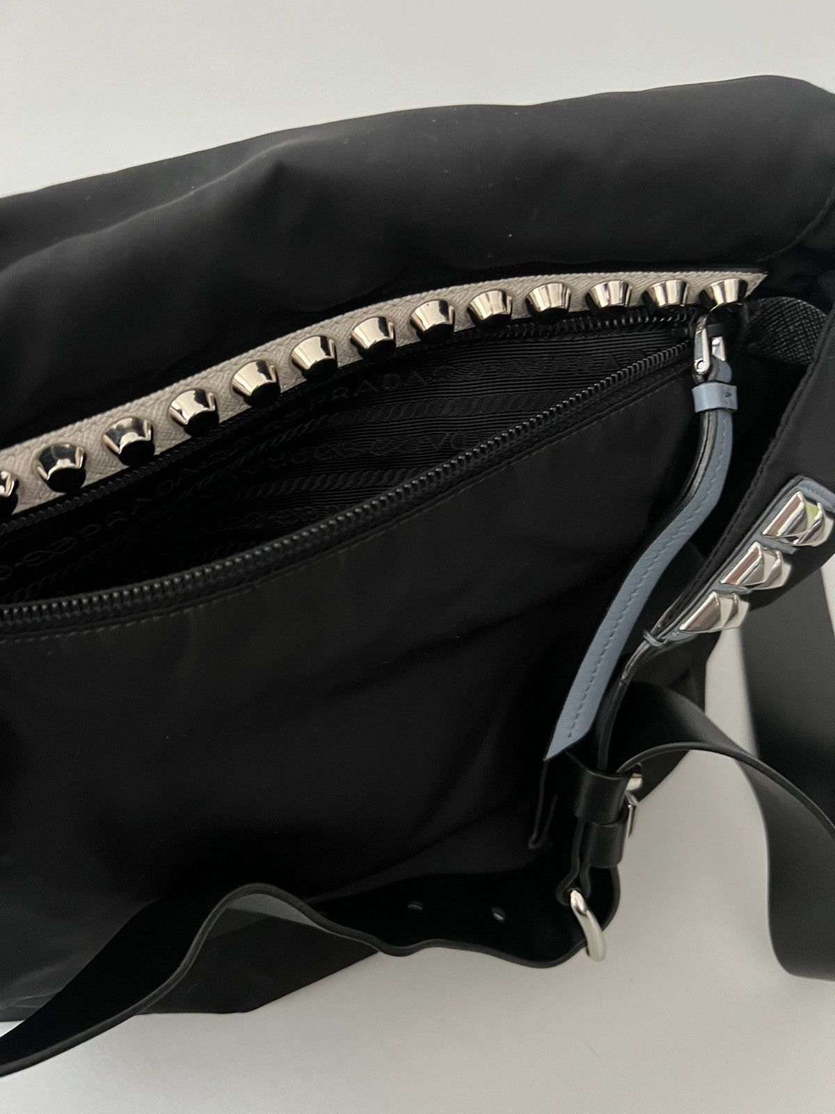Prada Prada Nylon Vela Studded Belt Bag Size ONE SIZE - 11 Thumbnail