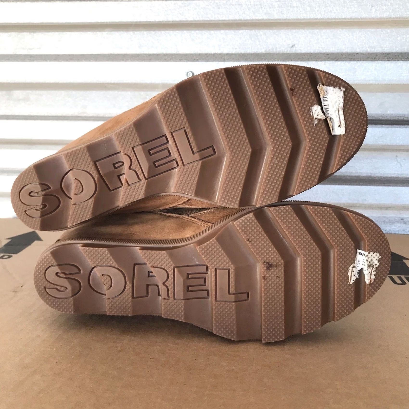 SOREL Sorel Women Brown Joan Of Arctic Wedge II Cozy Lace-Up Ankle Booties Boots 10 Brown Leather Suede Shearling Wedge Heel 3” Casual Fall Winter Womens Size US 10 / IT 40 - 5 Thumbnail