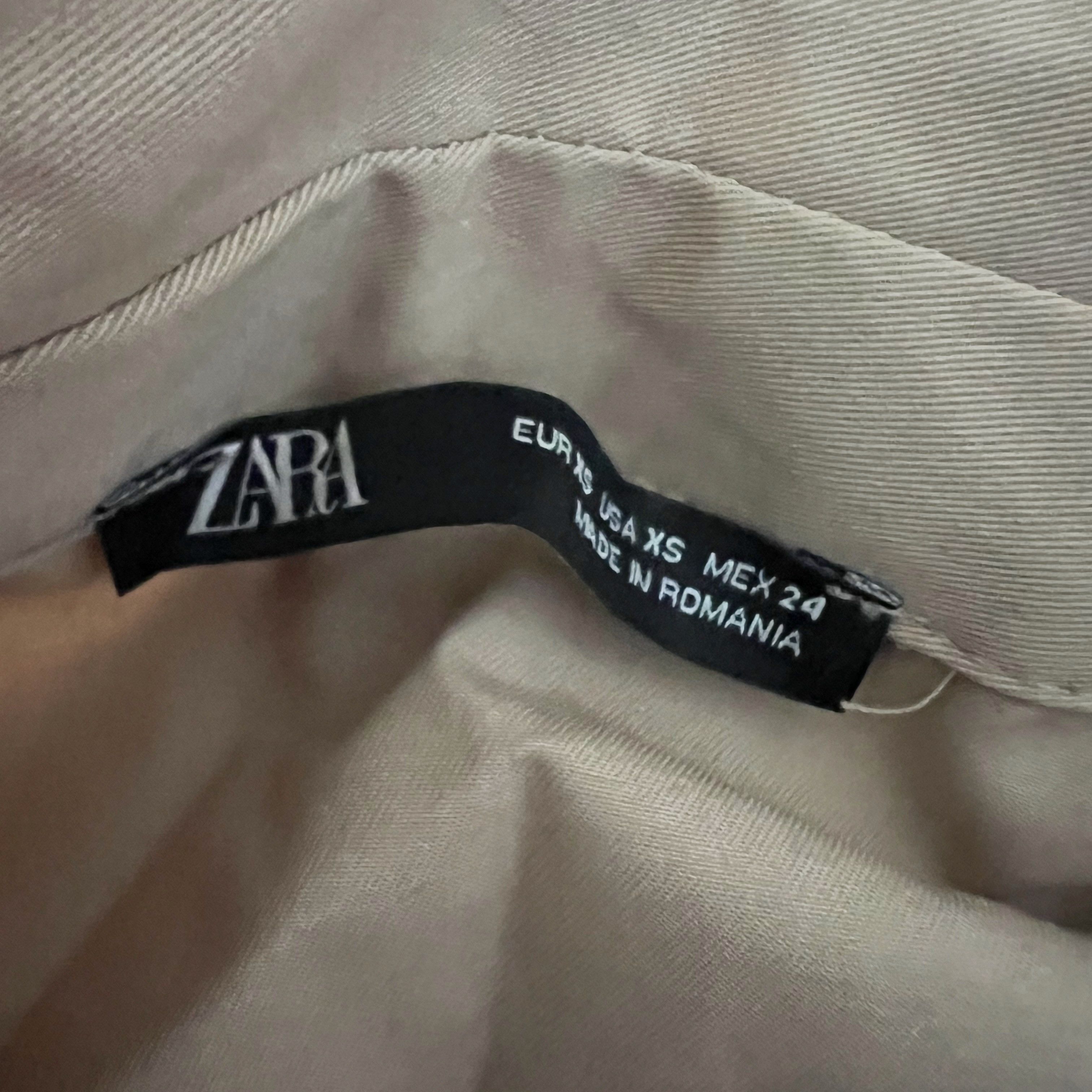 Zara Zara Cotton Poplin Collared Snap Button Size 25" / US 0 / IT 36 - 2 Thumbnail