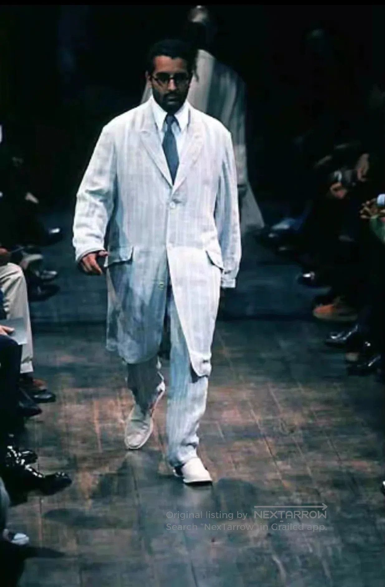 Yohji Yamamoto Yohji Yamamoto Striped Linen Blazer. Size US M / EU 48-50 / 2 - 2 Thumbnail