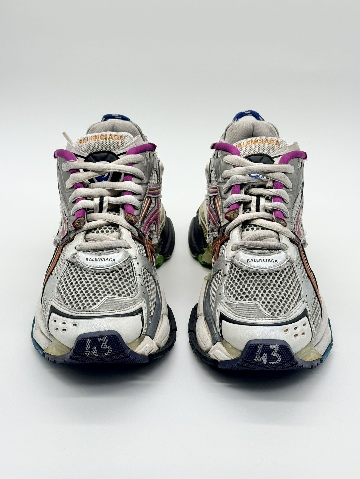 Balenciaga Size 10 - Balenciaga Runner Sneaker Multi-Color Size US 10 / EU 43 - 4 Thumbnail
