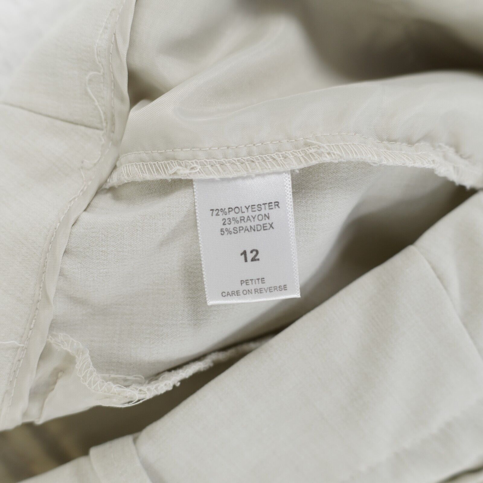 Other New York & Company Stretch Cream Mid Rise Size 12 Polyester Size 34" / US 12 / IT 48 - 7 Thumbnail
