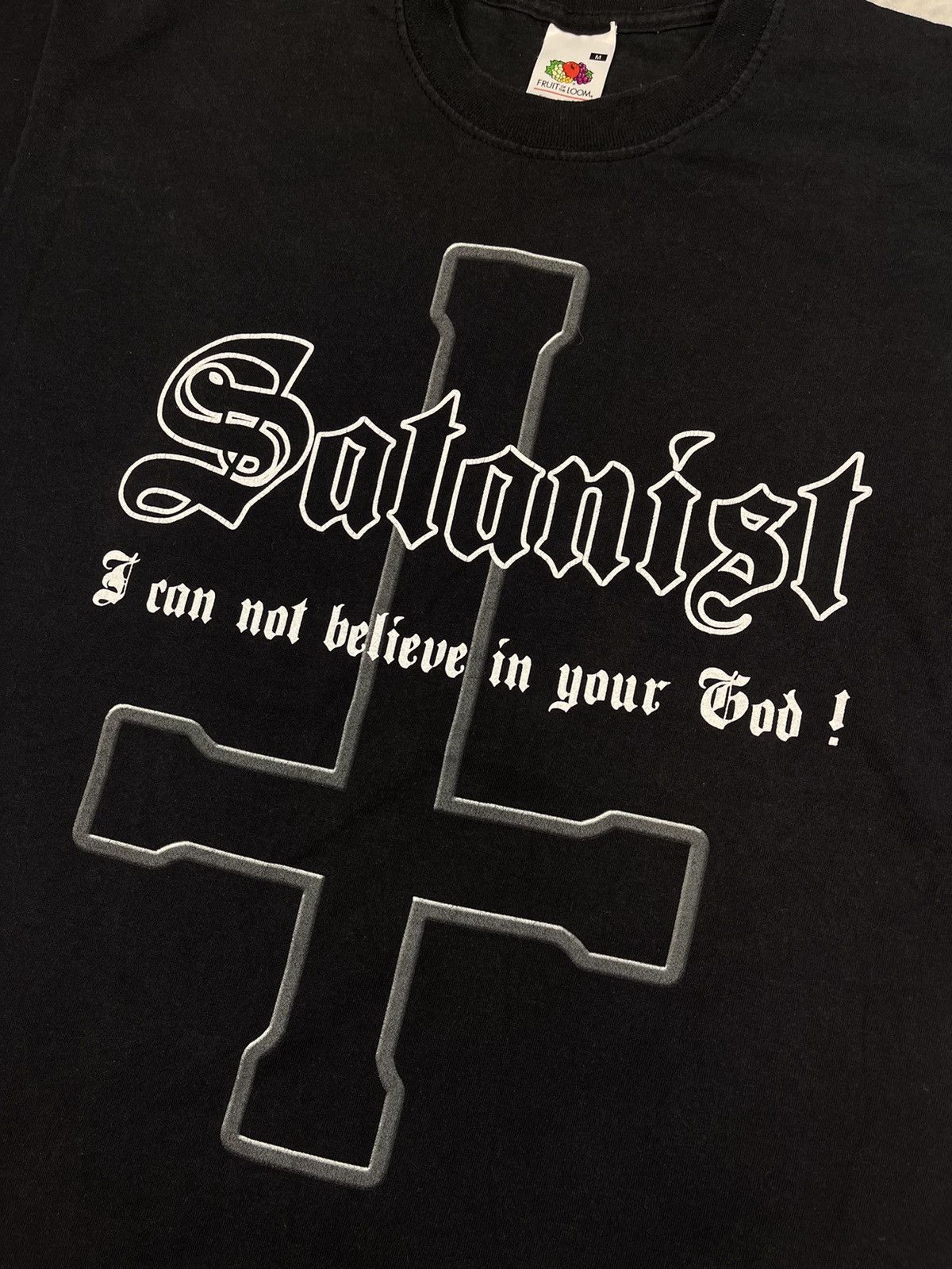 Fruit Of The Loom × Vintage Satanist I can not believe in your God tee Size US M / EU 48-50 / 2 - 3 Thumbnail