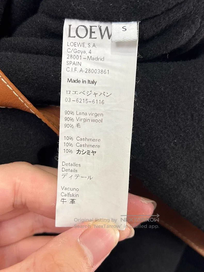 Loewe Loewe Black long leather button coat Size S / US 4 / IT 40 - 6 Thumbnail