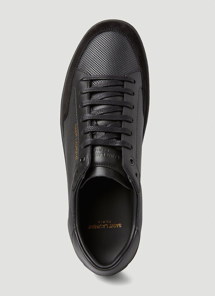 Saint Laurent Paris o1bcso1str1125 Court Classic SL/10 Sneakers in Black Size US 7.5 / EU 40-41 - 5 Thumbnail