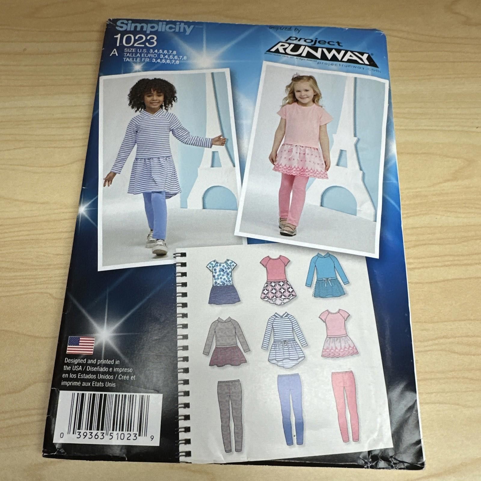 Other Childs Dress and Leggings Simplicity 1023 Sizes 3 to 8 Size ONE SIZE - 1 Thumbnail