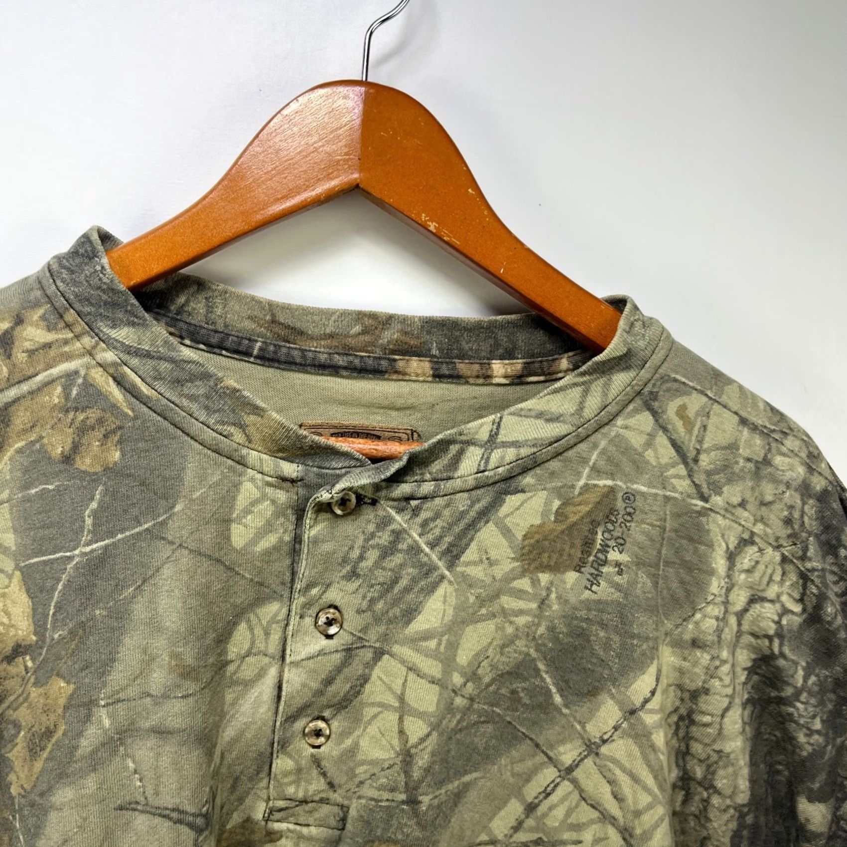 Realtree VINTAGE Realtree Camo Henley Long Sleeve Shirt 2XL 3XL Realtree Mens Camouflage Cotton Green Long Sleeve Shirt Men 2XL 3XL Size US XXL / EU 58 / 5 - 3 Thumbnail