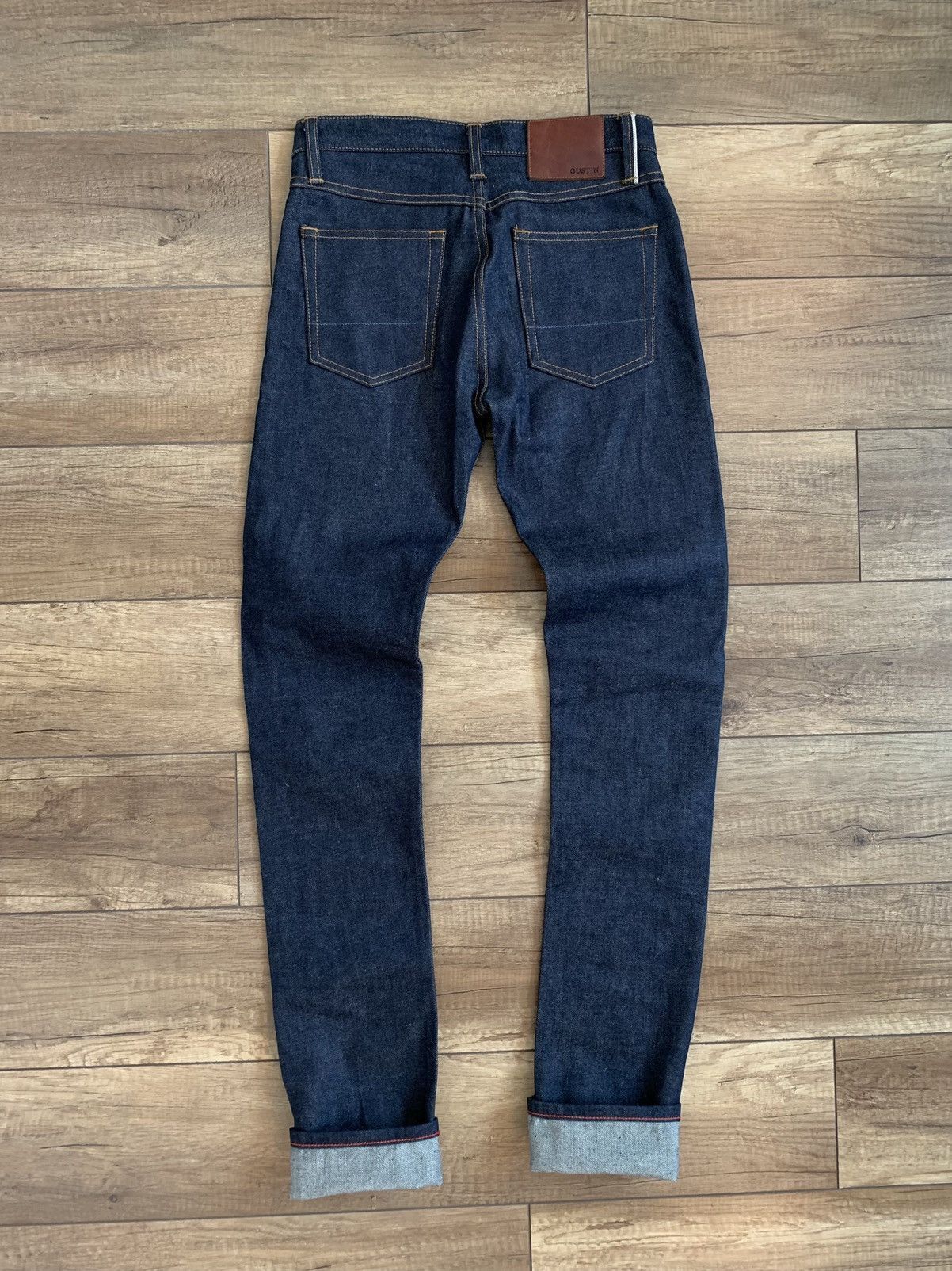 Gustin Gustin Selvedge Raw California Skinny Jeans Denim Pants Size US 29 - 3 Thumbnail