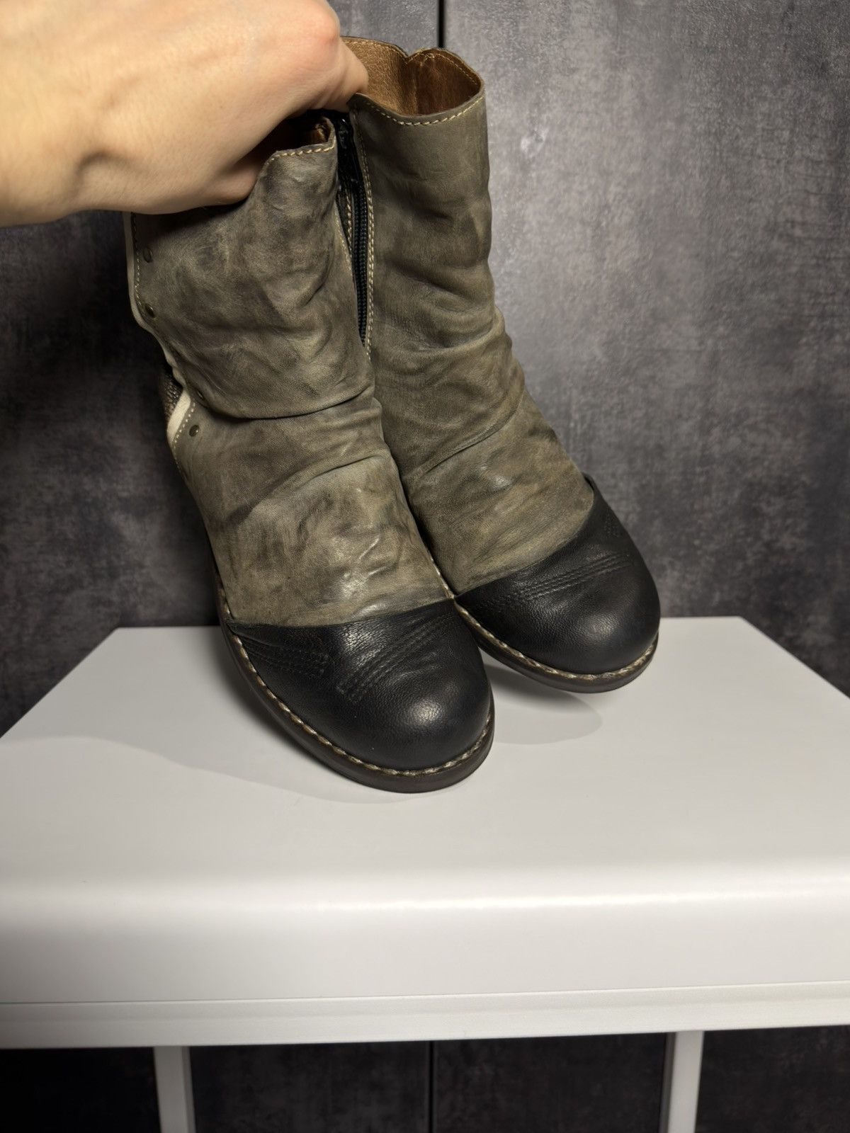 A.S.98 Vintage Leather Boots AS98 Guidi Balenciaga Dirk Owens Yohji Size US 9 / IT 39 - 15 Thumbnail