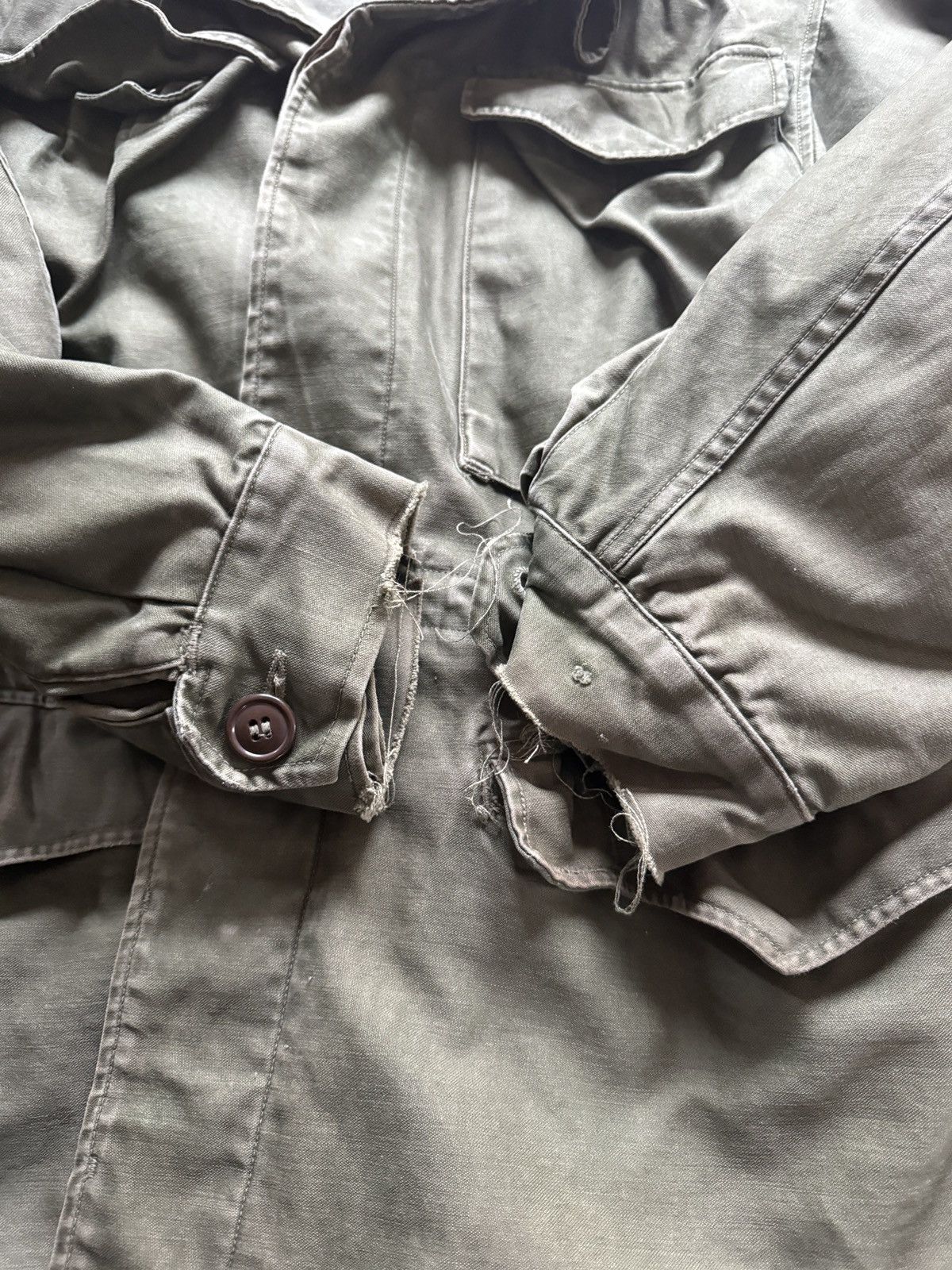 Vintage Vintage 50s Military Army Field Jacket Size US S / EU 44-46 / 1 - 7 Thumbnail
