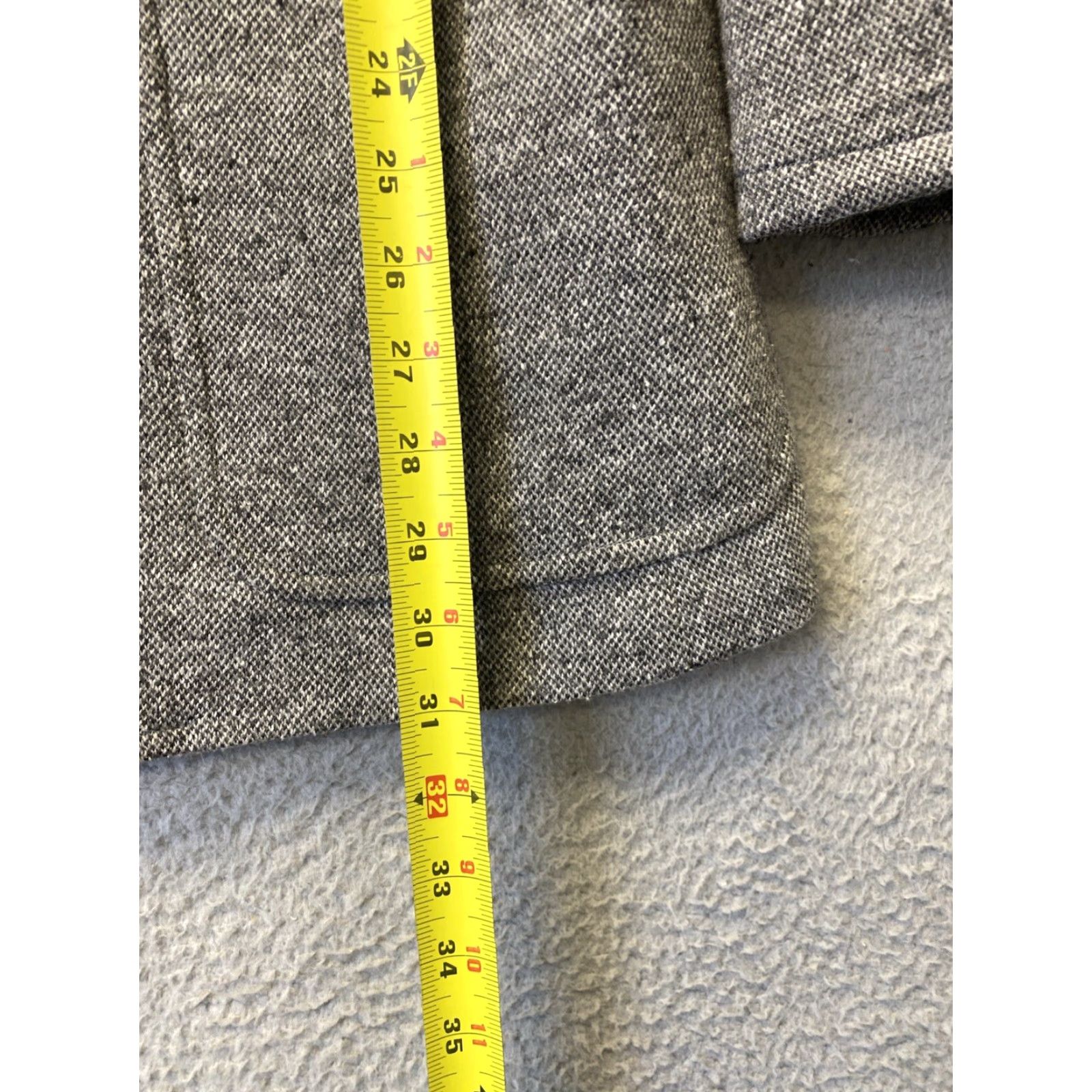Banana Republic Banana Republic Men's Blazer 44R Gray Wool Cotton Slim Fit Two-Button Sport Coat Size US XXL / EU 58 / 5 - 7 Thumbnail