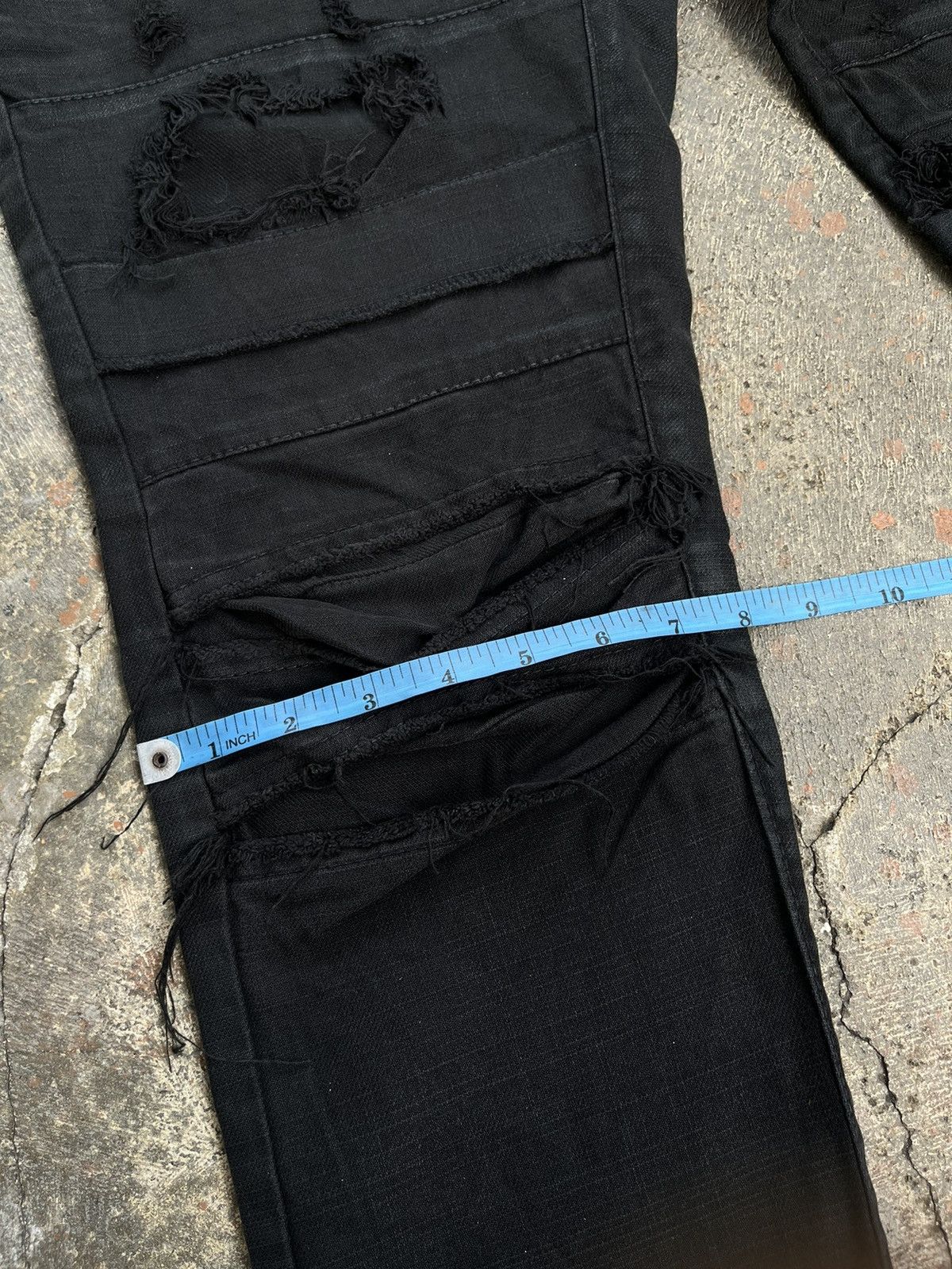 Hysteric Glamour GLAMOUR JAPANESE DISTRESSED DENIM BLACK BIKERS PANTS PUNK Size US 32 / EU 48 - 15 Thumbnail