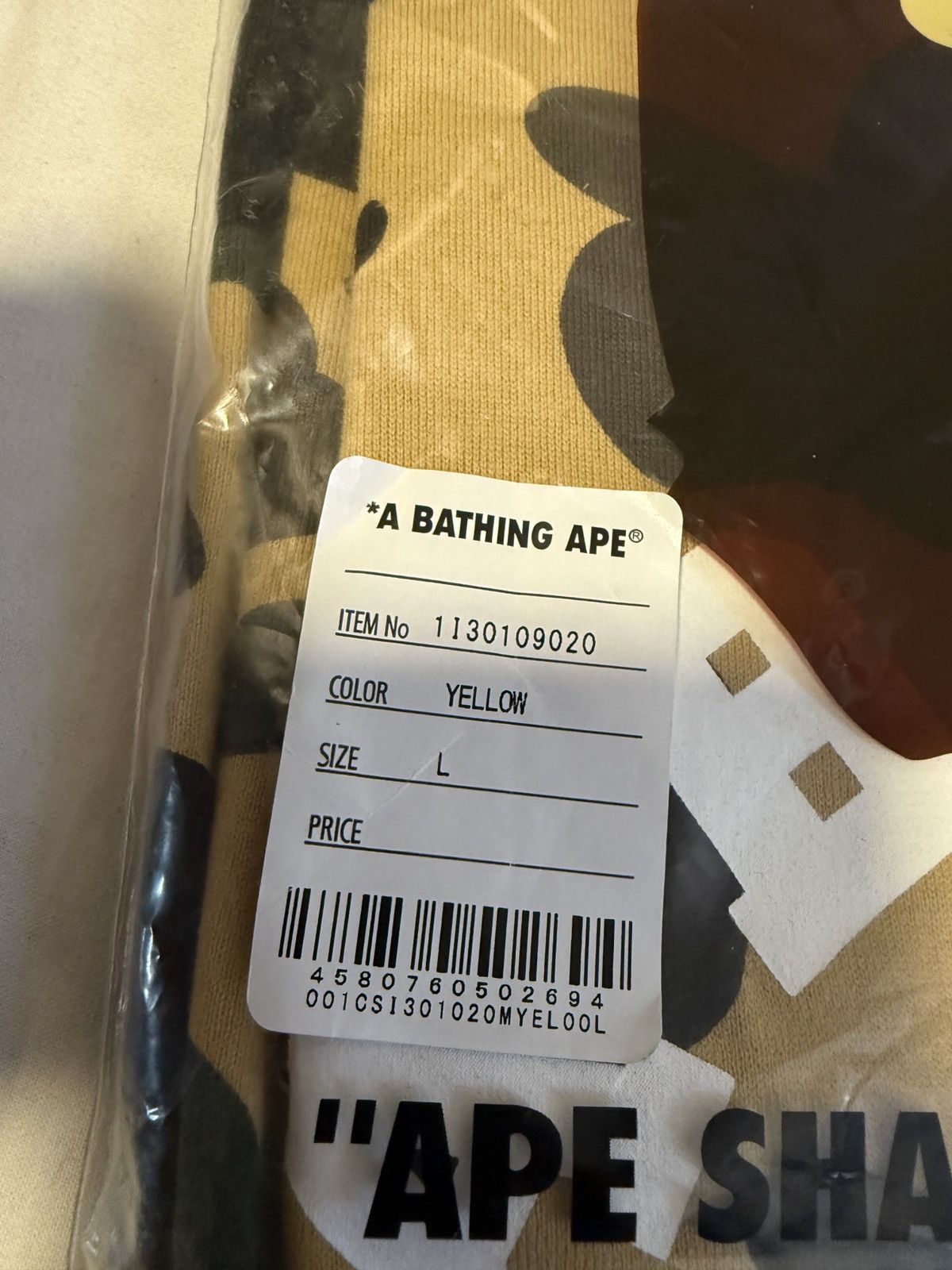 Bape Bape 1st camo college tee Size US L / EU 52-54 / 3 - 7 Thumbnail