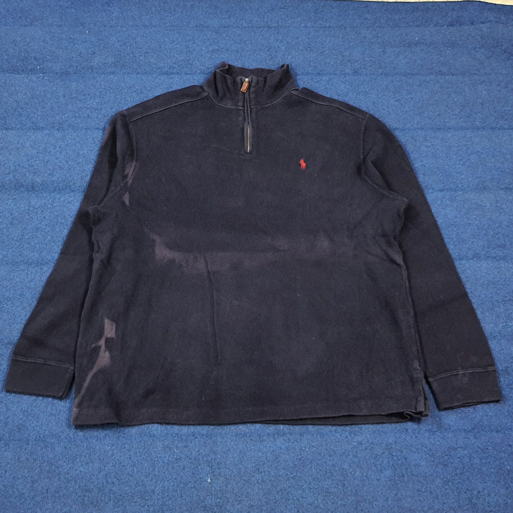 Polo Ralph Lauren Vintage Polo Ralph Lauren Quarter Zip Sweatshirt C288N24 Size US XL / EU 56 / 4 - 1 Thumbnail
