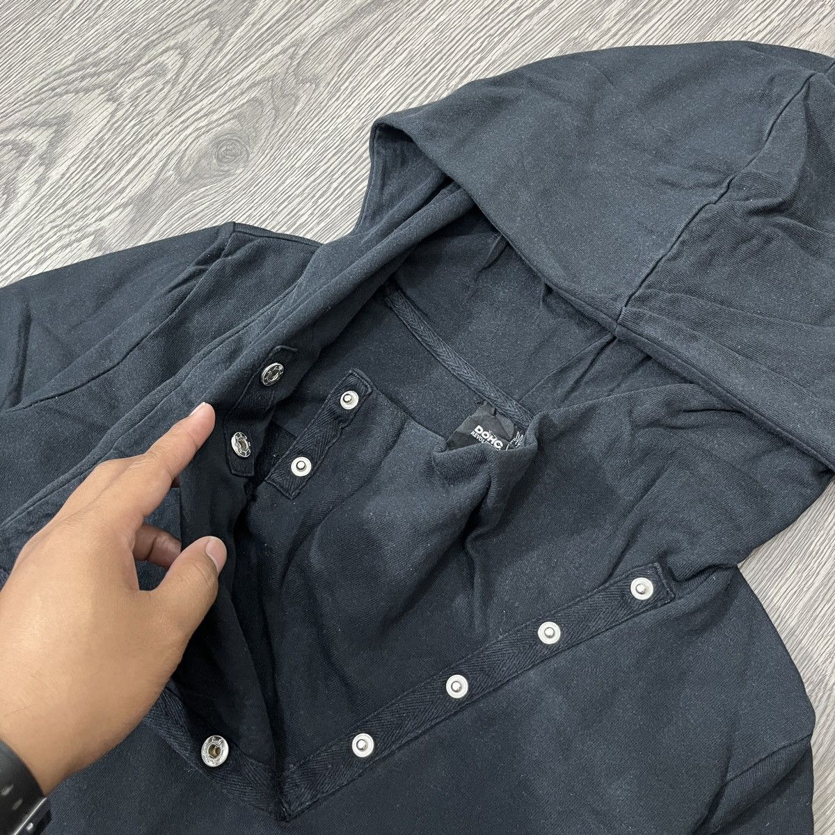 14th Addiction 2000s DOHC - Asymmetrical Button Hoodie Rick Owen Style Size US M / EU 48-50 / 2 - 3 Thumbnail