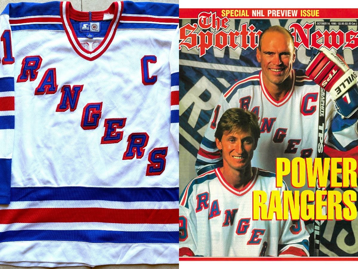 Starter MESSIER 11 NY Rangers 90s STARTER jersey L white vintage Size US L / EU 52-54 / 3 - 1 Thumbnail