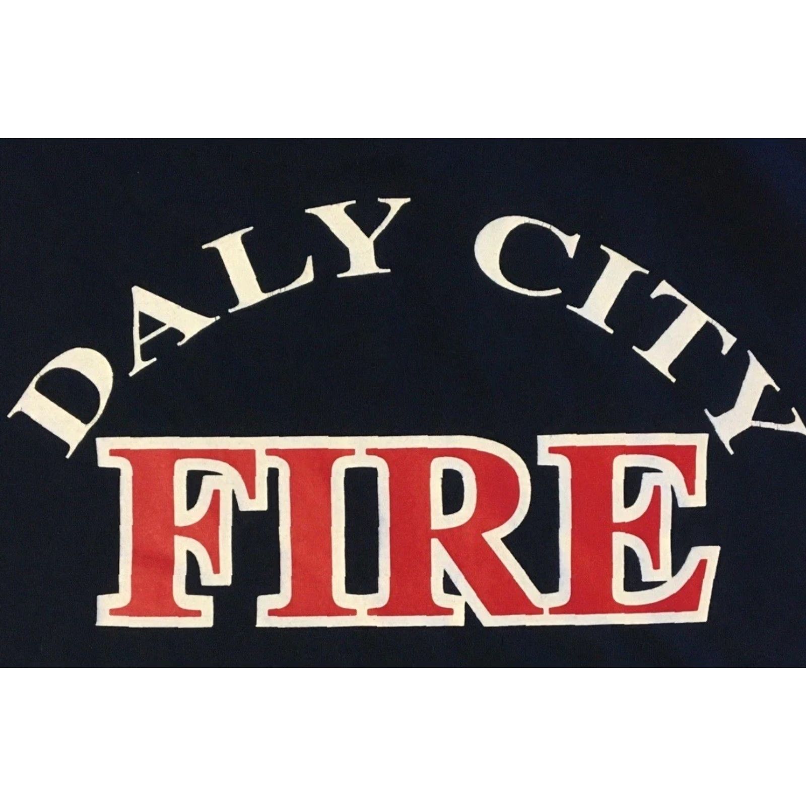 Vintage Vtg Daly City Fire Dept Faded Shirt XXL Police SF Fighter Cop Biker Grunge 90s Shirt Mens Blue 2XL Fire Fighter USA California 80s 90s Vintage T-Shirt Size US XXL / EU 58 / 5 - 3 Thumbnail