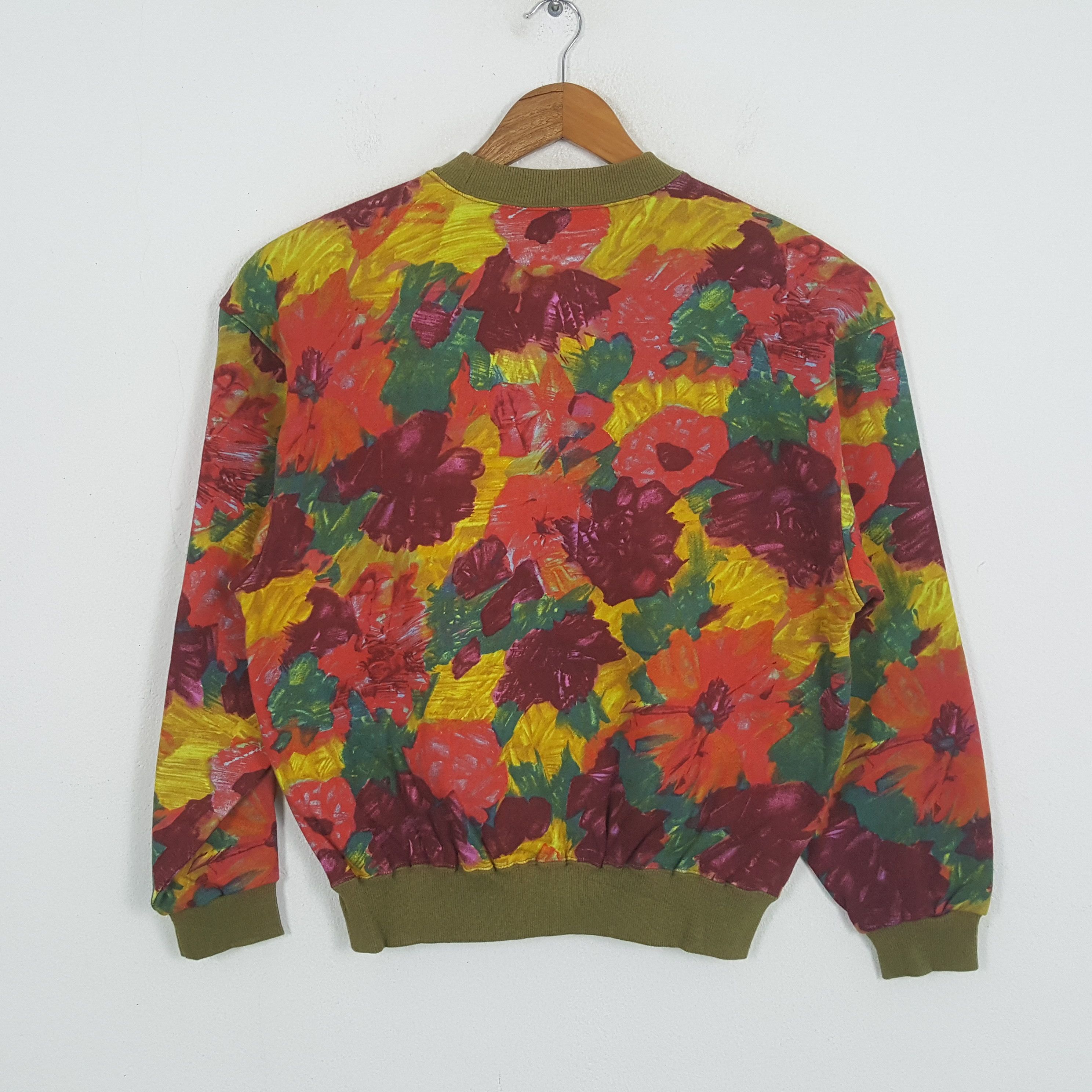 Designer × Vintage Vintage Flowers Art Fashion Designer Style Sweatshirt Size US M / EU 48-50 / 2 - 3 Thumbnail