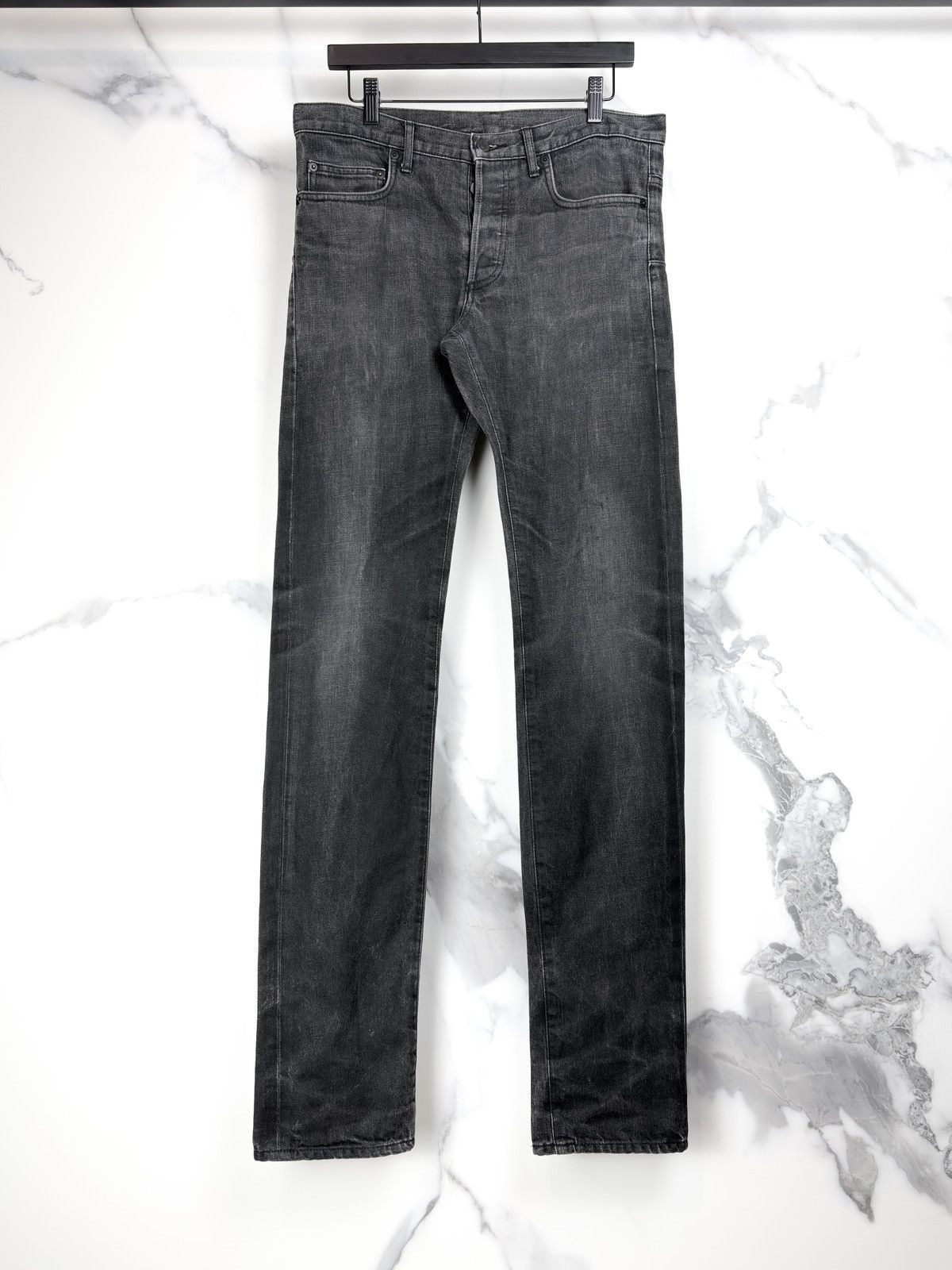 Dior SS09 Dior Homme Unaltered MIJ Faded Gray Denim Jeans KVA Size US 32 / EU 48 - 1 Thumbnail