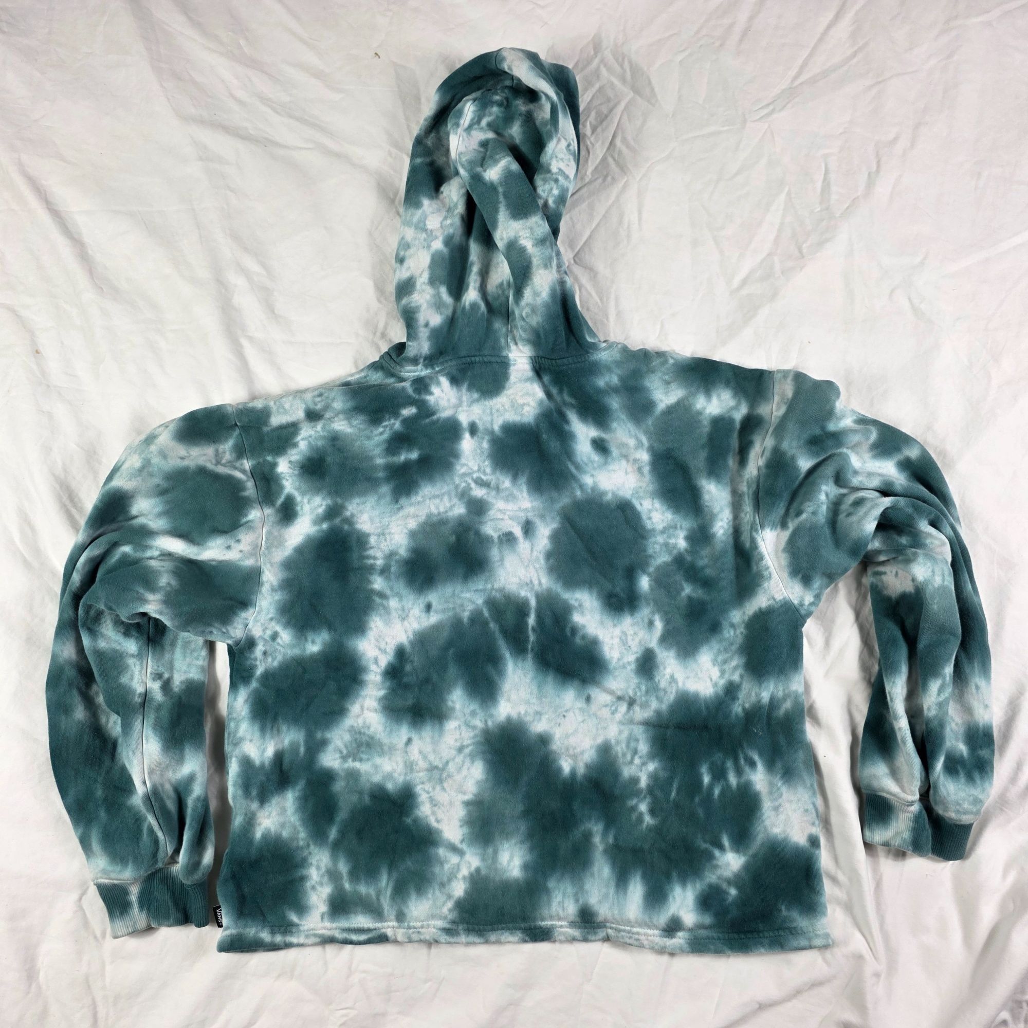 Vans Vans Cloud Womens Size XL White Green Long Sleeve Hoodie Win Size XL / US 12-14 / IT 48-50 - 2 Thumbnail