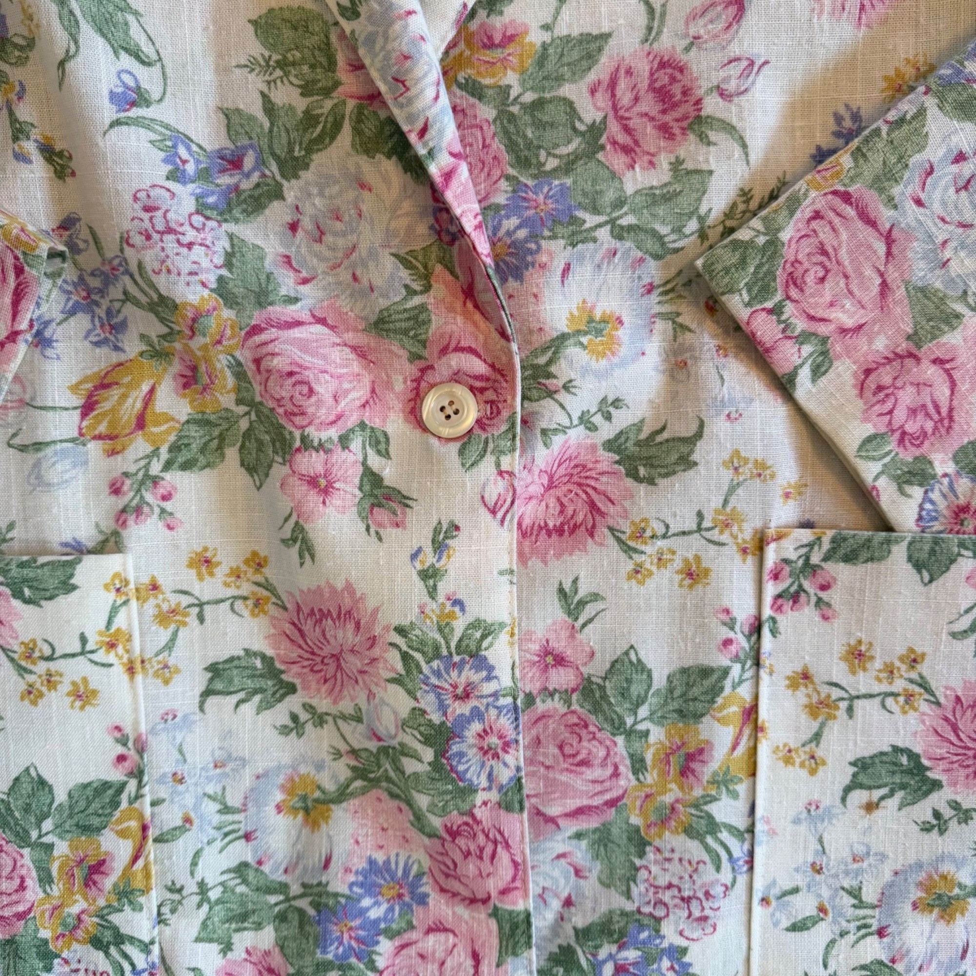 Vintage Vintage Blair All-Over Whimsy Romantic Floral Print Blazer J Size L / US 10 / IT 46 - 5 Thumbnail