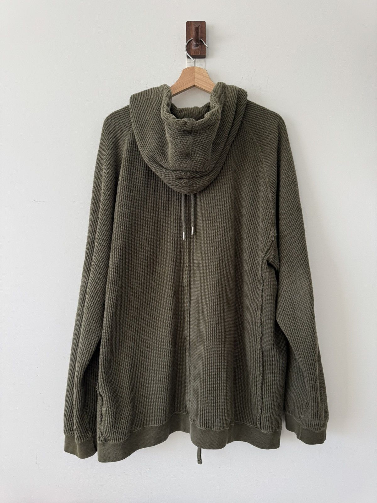 Takahiromiyashita The Soloist. Green Waffle Hoodie Size US XL / EU 56 / 4 - 2 Thumbnail