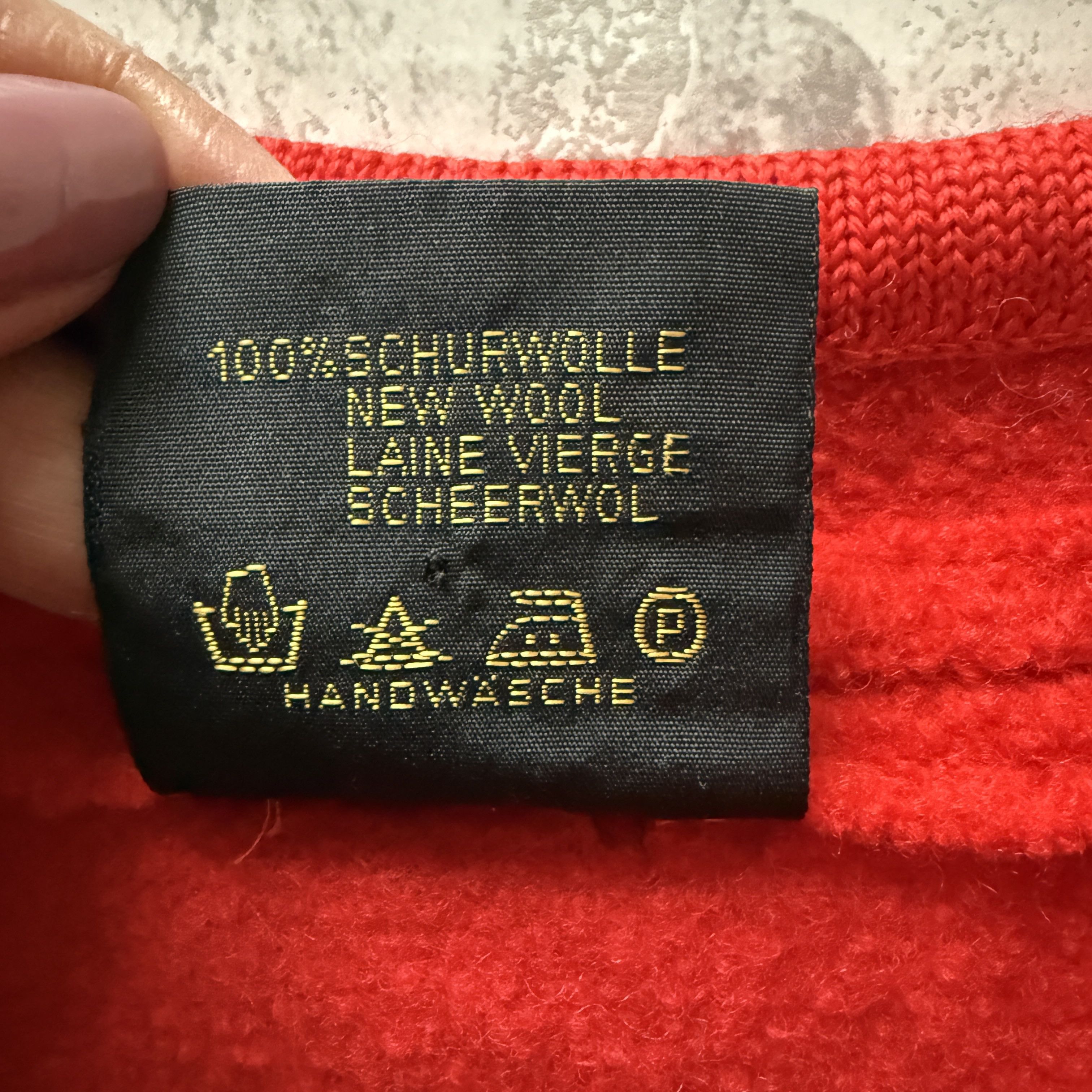 Other VTG German Cherry Red Boiled Wool Jacket Trachten Alpine Size S / US 4 / IT 40 - 10 Thumbnail