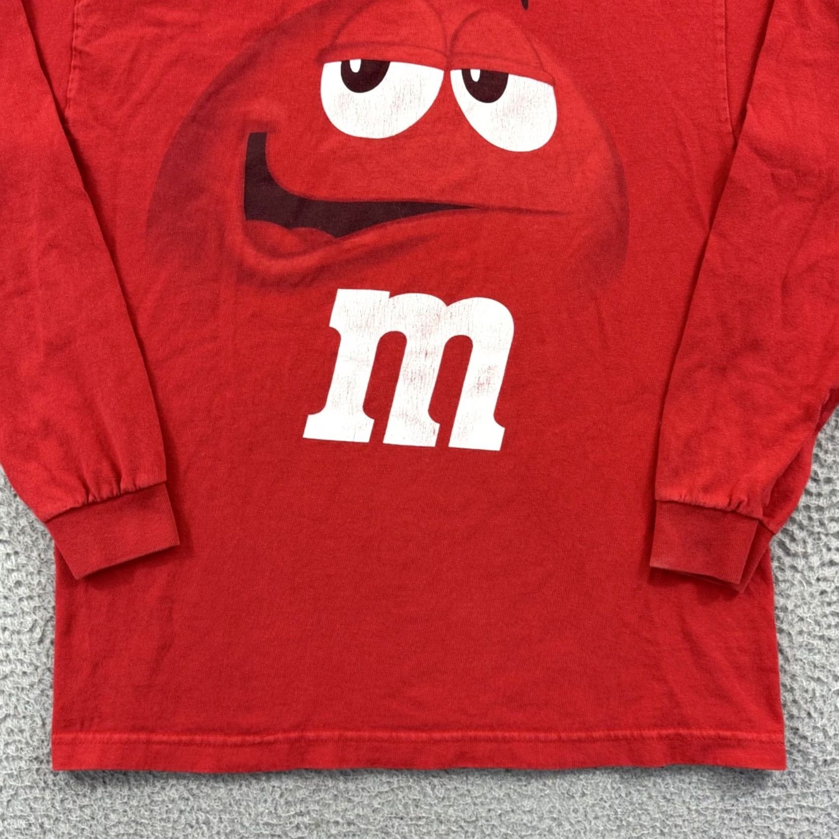 Vintage VINTAGE M&Ms Shirt Adult Medium Red Candy Long Sleeve 90s Hersheys Pullover USA Size US M / EU 48-50 / 2 - 2 Thumbnail