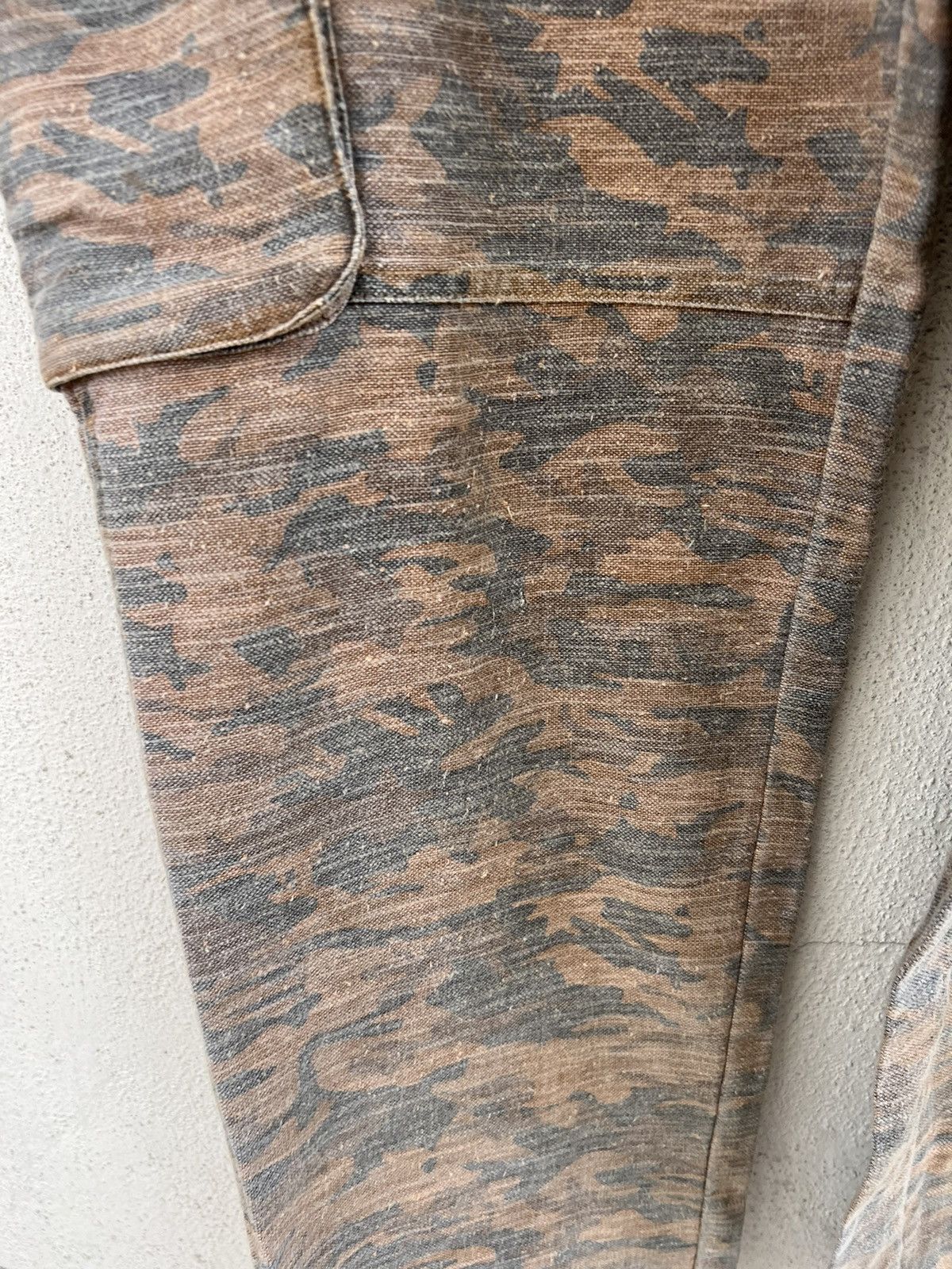 Vintage ALTERNATIVE CONCEPT Camo Linen Cargo Trouser Pant Size US 32 / EU 48 - 17 Thumbnail