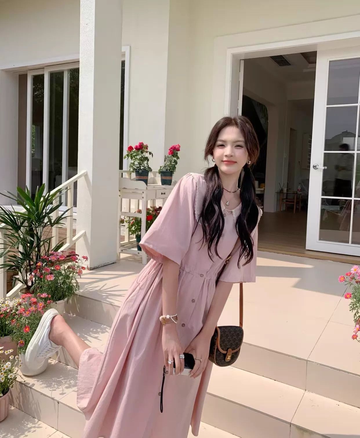 Celine CELINE Besace Triomphe Mini Saddle Bag (Mint, Dust Bag) Size ONE SIZE - 5 Thumbnail
