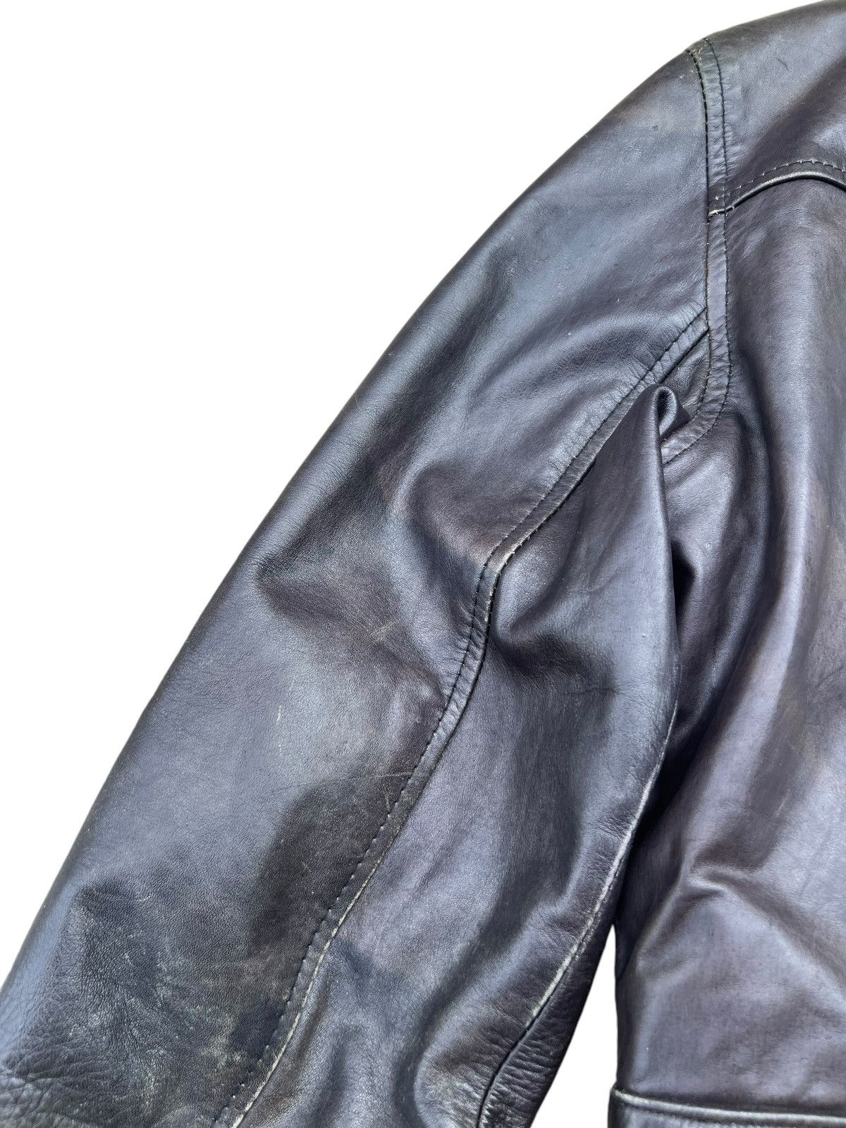 Leather Vintage HIDESIGN Fade Patina Leather Jacket Cropped Size US S / EU 44-46 / 1 - 20 Thumbnail