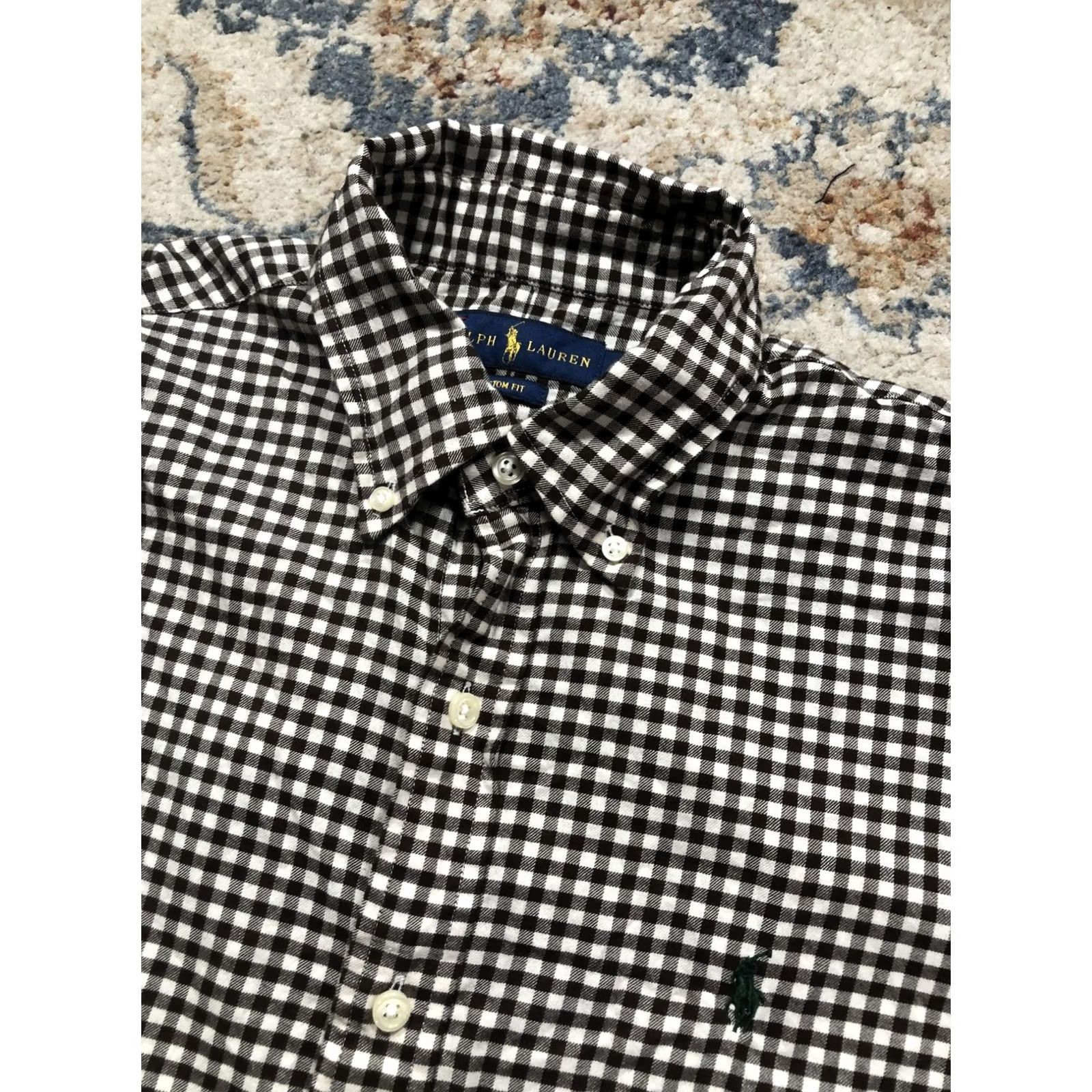 Ralph Lauren Ralph Lauren Shirt Mens Medium Black Check Button-Down Long Sleeve Pony Logo Size US M / EU 48-50 / 2 - 7 Thumbnail