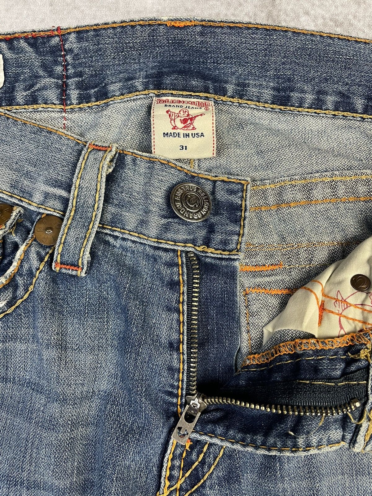 True Religion 2010 Billy Rainbow Bootcut Jeans Size US 31 - 7 Thumbnail