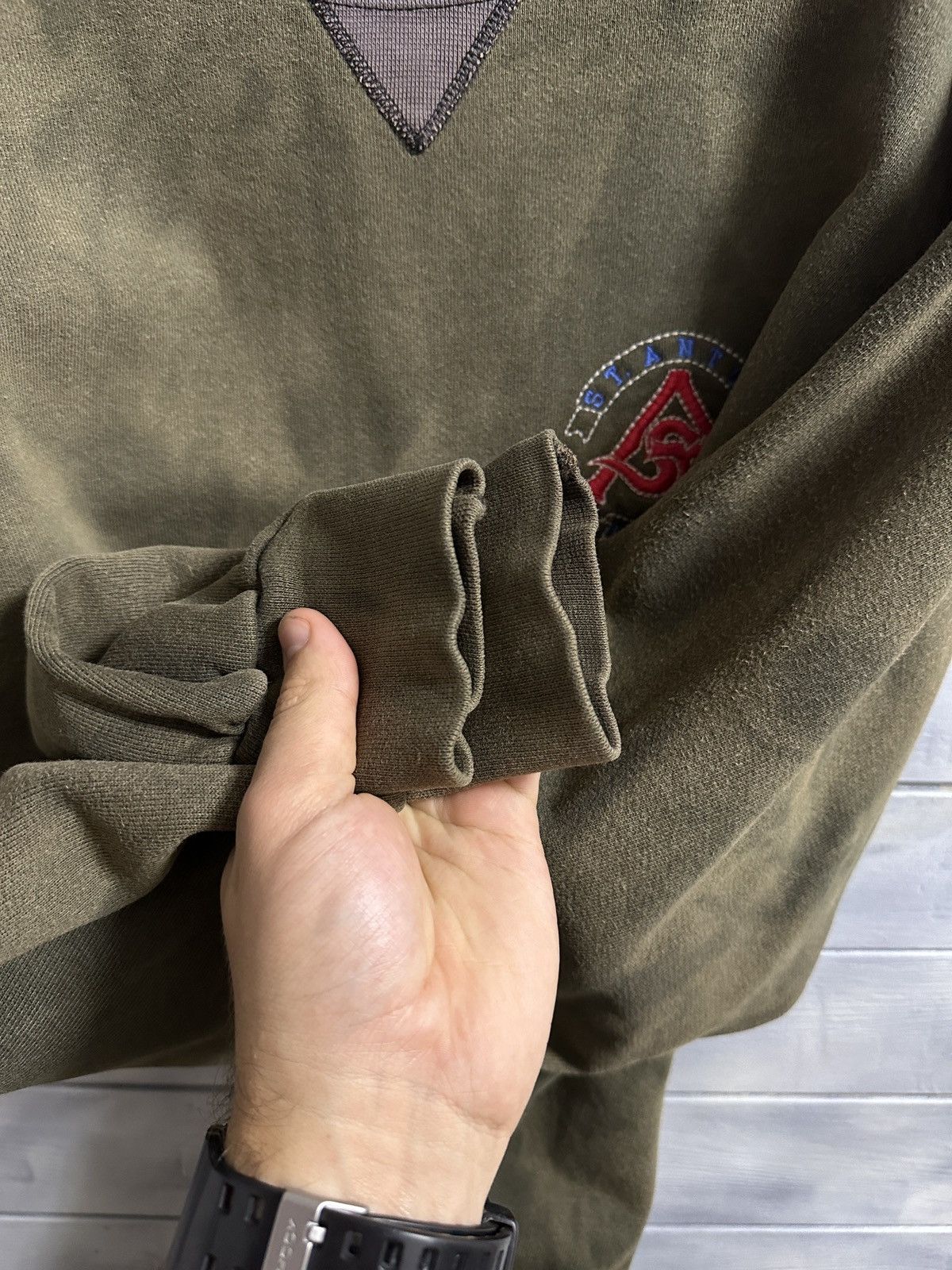 Russell Athletic × Vintage Rare Vintage Sweatshirt Russell Athletic ST. Anton Austria Size US L / EU 52-54 / 3 - 4 Thumbnail