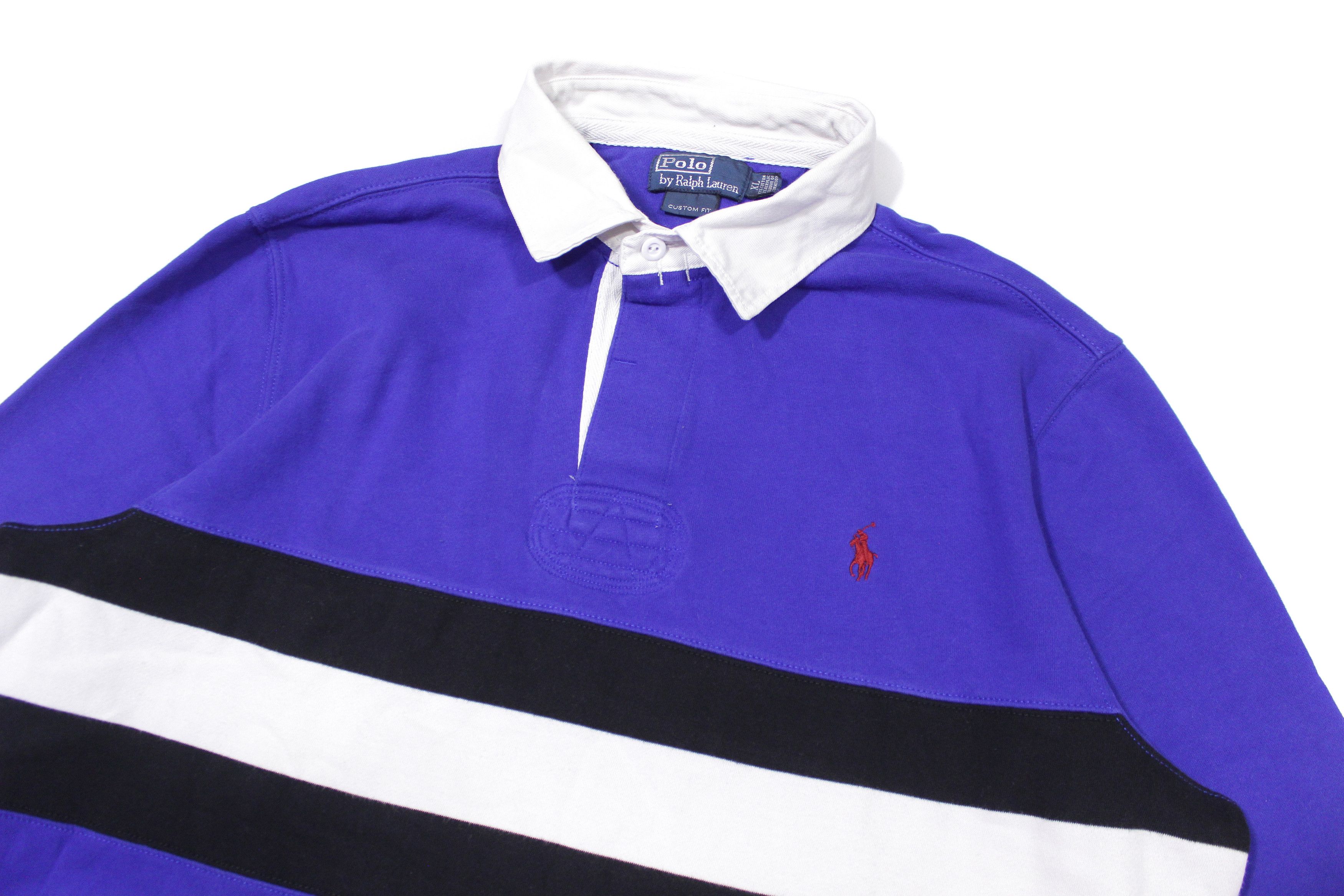 Polo Ralph Lauren 90S Logo Rugby Shirt Size US XL / EU 56 / 4 - 3 Thumbnail