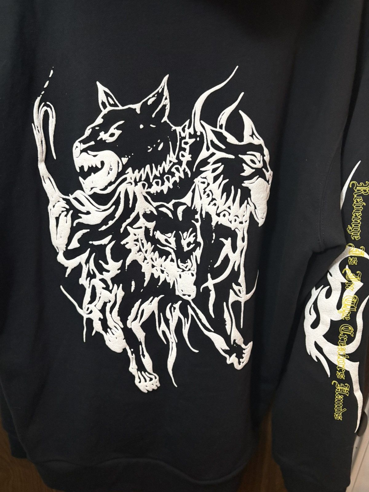 City Morgue × Revenge Revenge x City Morgue Yellow Lightning Cerberus Hoodie Size US XXL / EU 58 / 5 - 4 Thumbnail