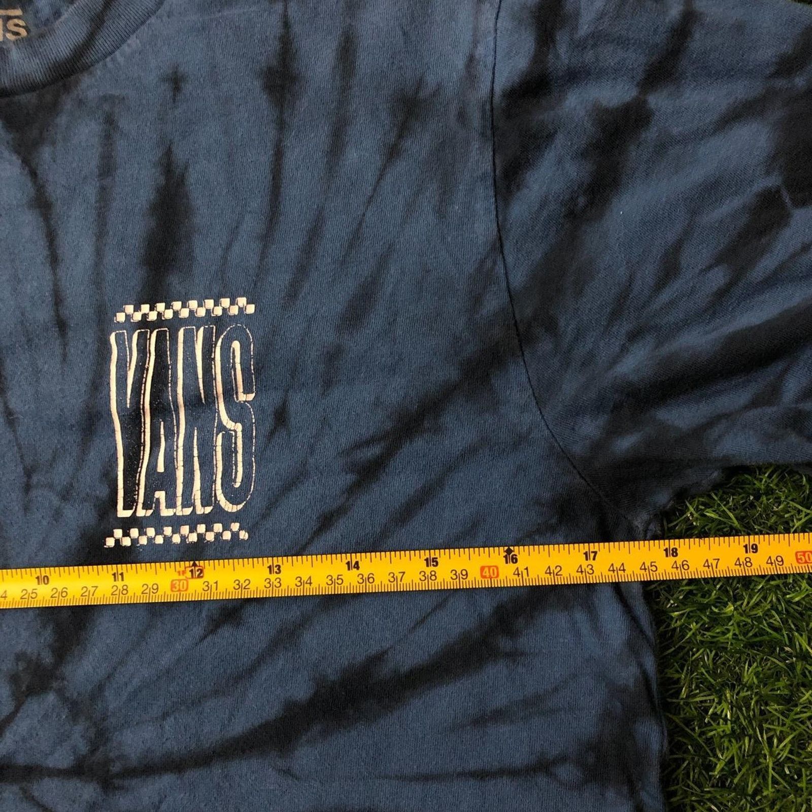 Vans Men’s Navy/Blue Retro Tie-Dye Vans Graphic Tee Size US S / EU 44-46 / 1 - 3 Thumbnail