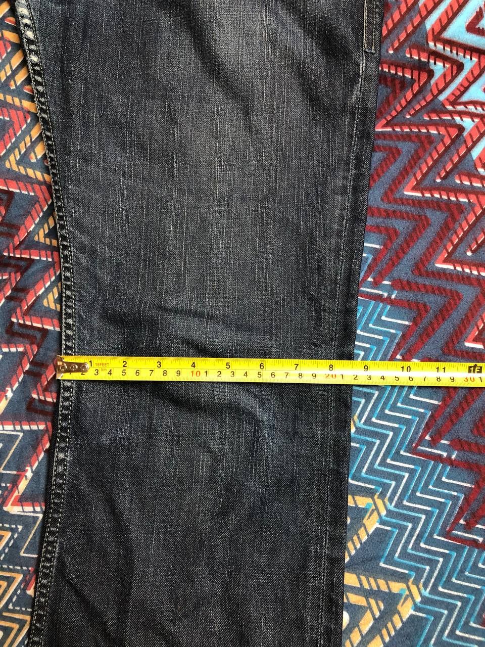 Japanese Brand Crazy Crash Dirty Baggy Faded Jean Japan Avant Garde Style Size US 32 / EU 48 - 3 Thumbnail