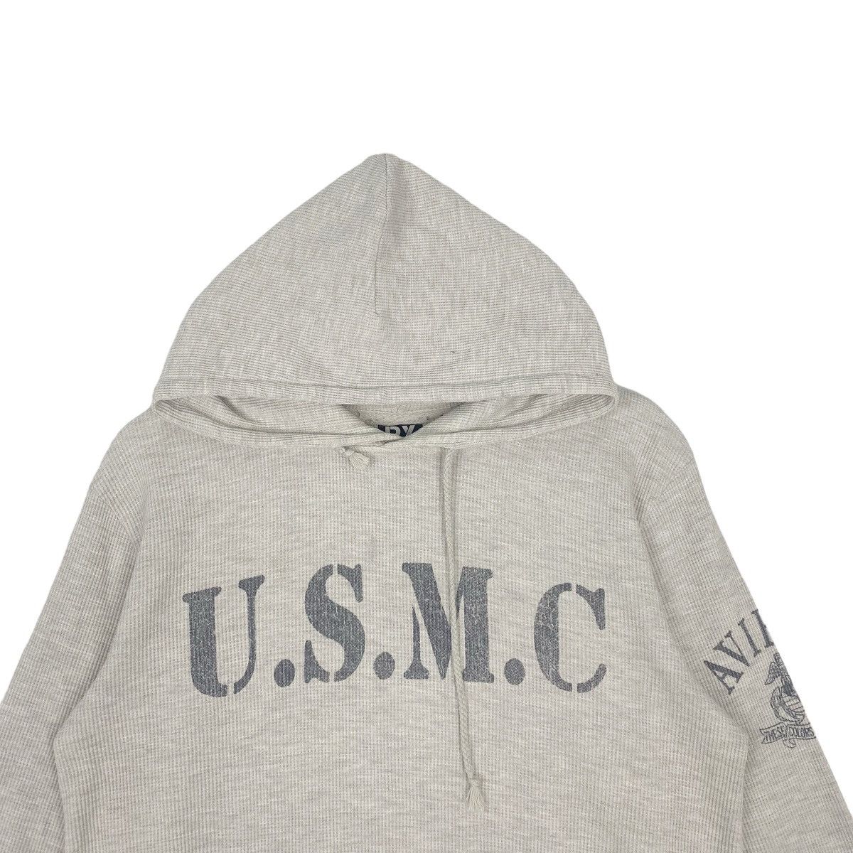 Other Vintage Avirex USMC Hoodie Sweater Big Logo Gray Size M Size US M / EU 48-50 / 2 - 4 Thumbnail