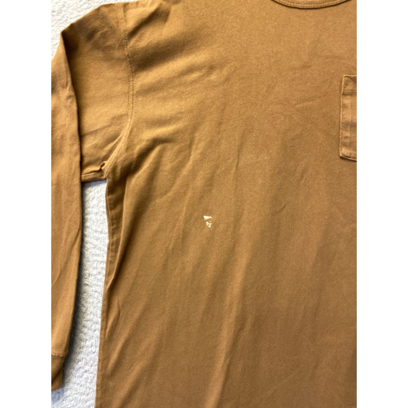 Nike Nike Men T-Shirt Long Sleeve Pocket - Medium - Brown - 100% Cotton - Crew Neck - Regular Fit - 2010s - Hole on Right Sleeve - Mens Size US M / EU 48-50 / 2 - 3 Thumbnail