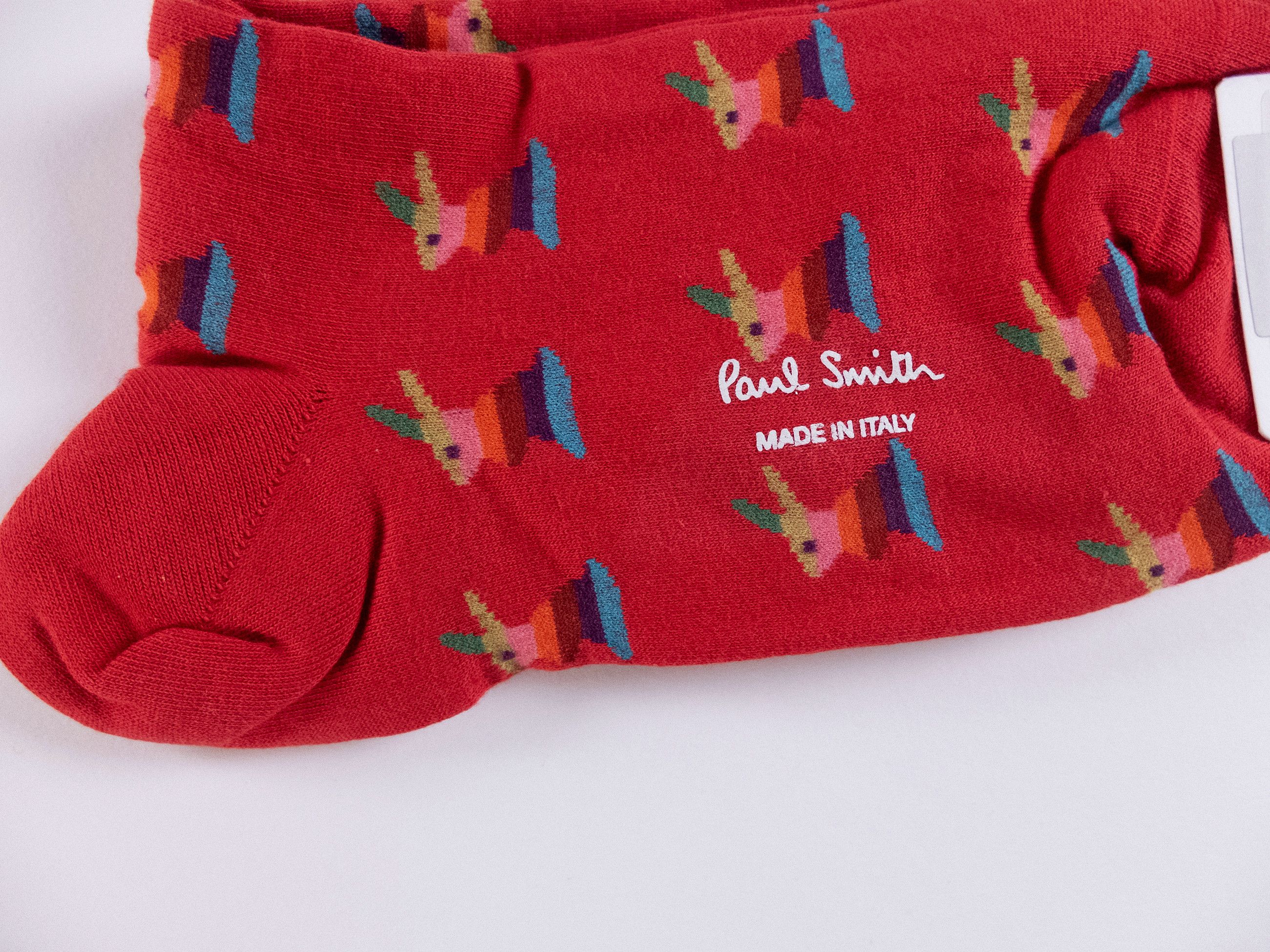 Paul Smith 3 pairs of Paul Smith colorful mid calf cotton blend socks q Size ONE SIZE - 6 Thumbnail