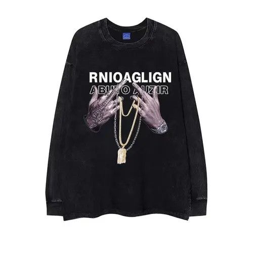 Japanese Brand Vintage Hip Hop Hand Printed Aged Long Sleeve T-Shirt Size US M / EU 48-50 / 2 - 1 Thumbnail