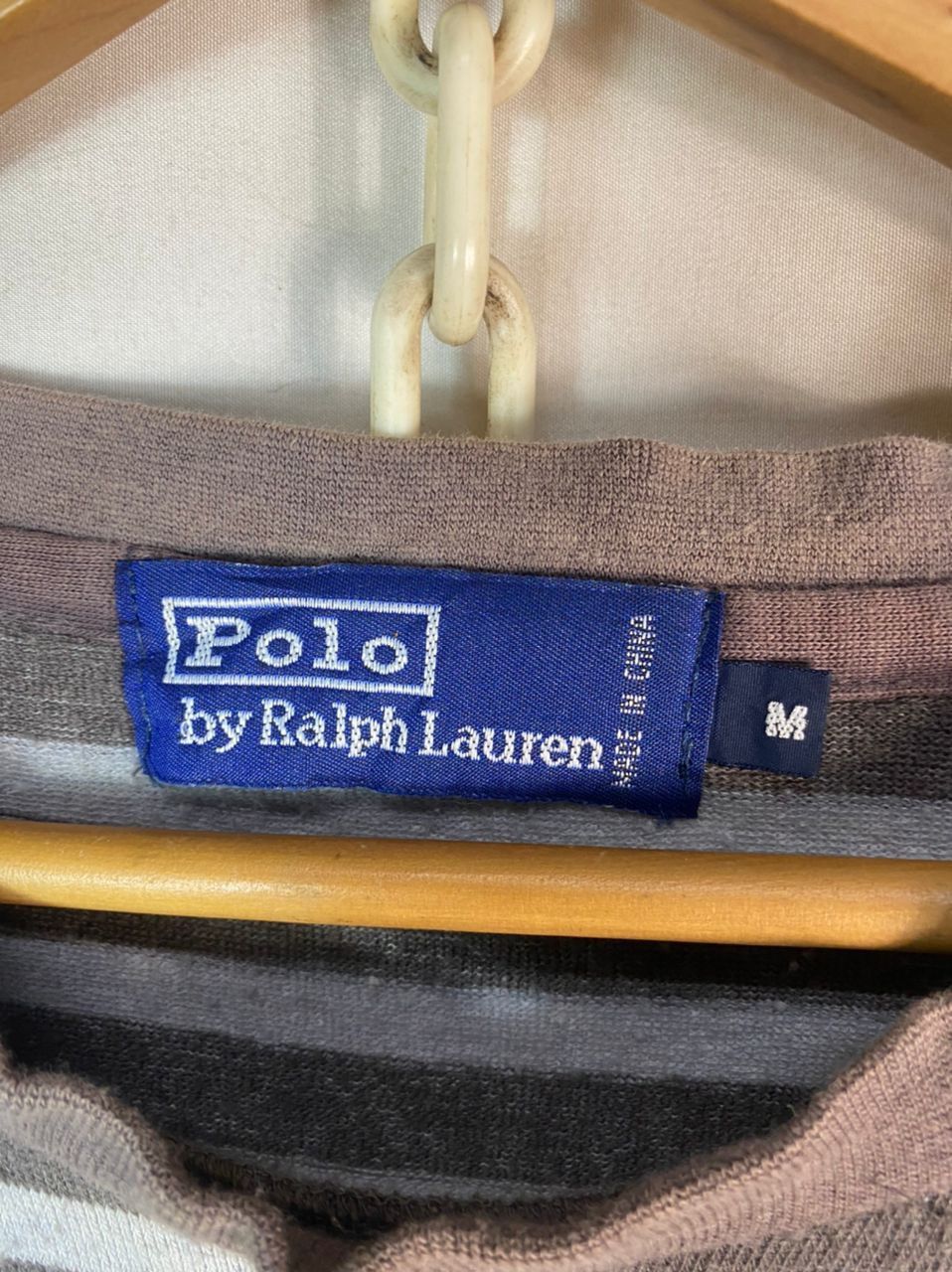 Polo Ralph Lauren Polo Ralph Lauren small logo stripe long sleeve tshirt Size US L / EU 52-54 / 3 - 5 Thumbnail